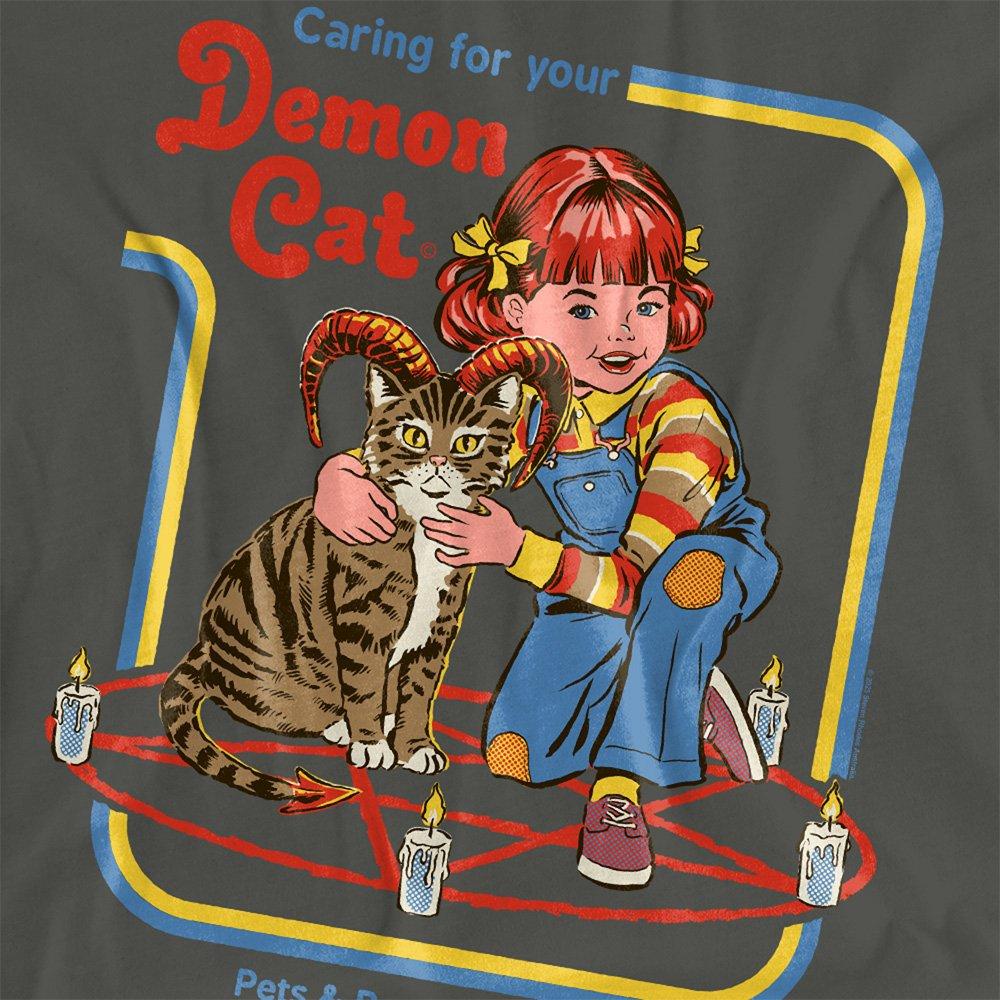 Charcoal - Steven Rhodes - Steven Rhodes Caring For Your Demon Cat T Shirt C - 2
