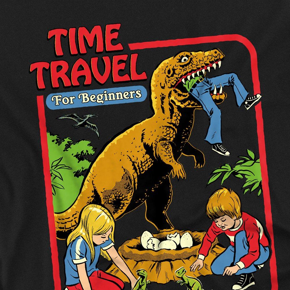 Black - Steven Rhodes - Steven Rhodes Time Travel Long Sleeve T-Shirt Bla - 2