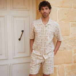 Threadbare Patterned Textured Pull On Shorts