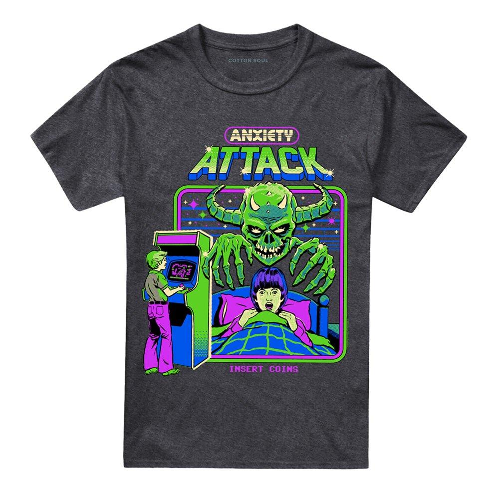 Charcoal - Steven Rhodes - Steven Rhodes Anxiety Attack Tee Charcoal - 4