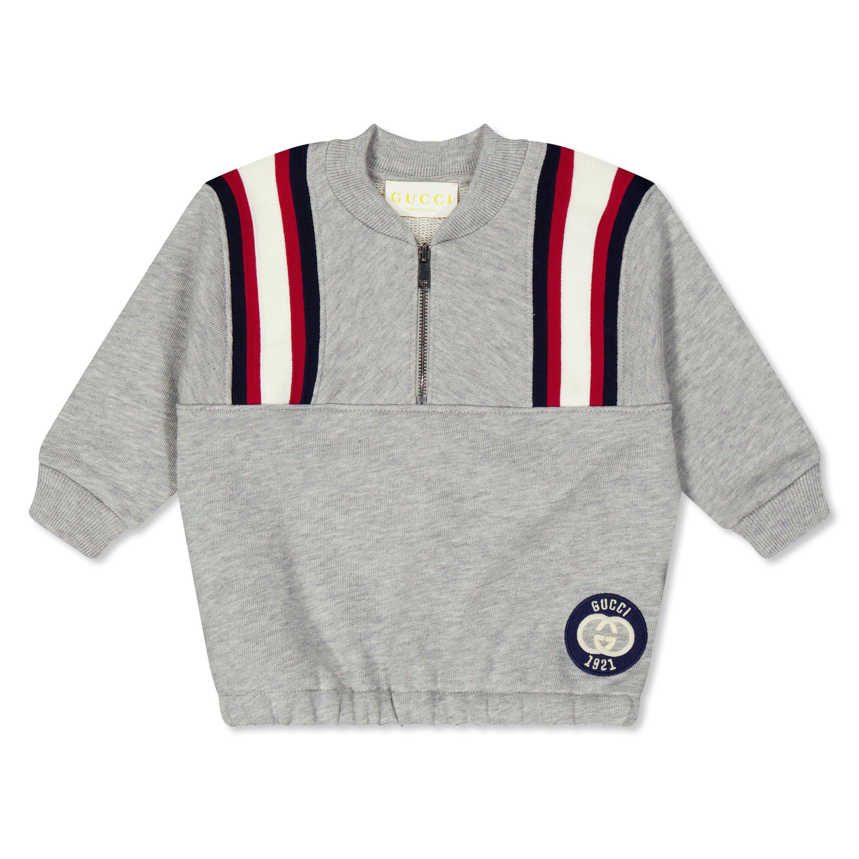 Grey 1183 - Gucci - Infant Boys' quarter Zip Sweater - 1
