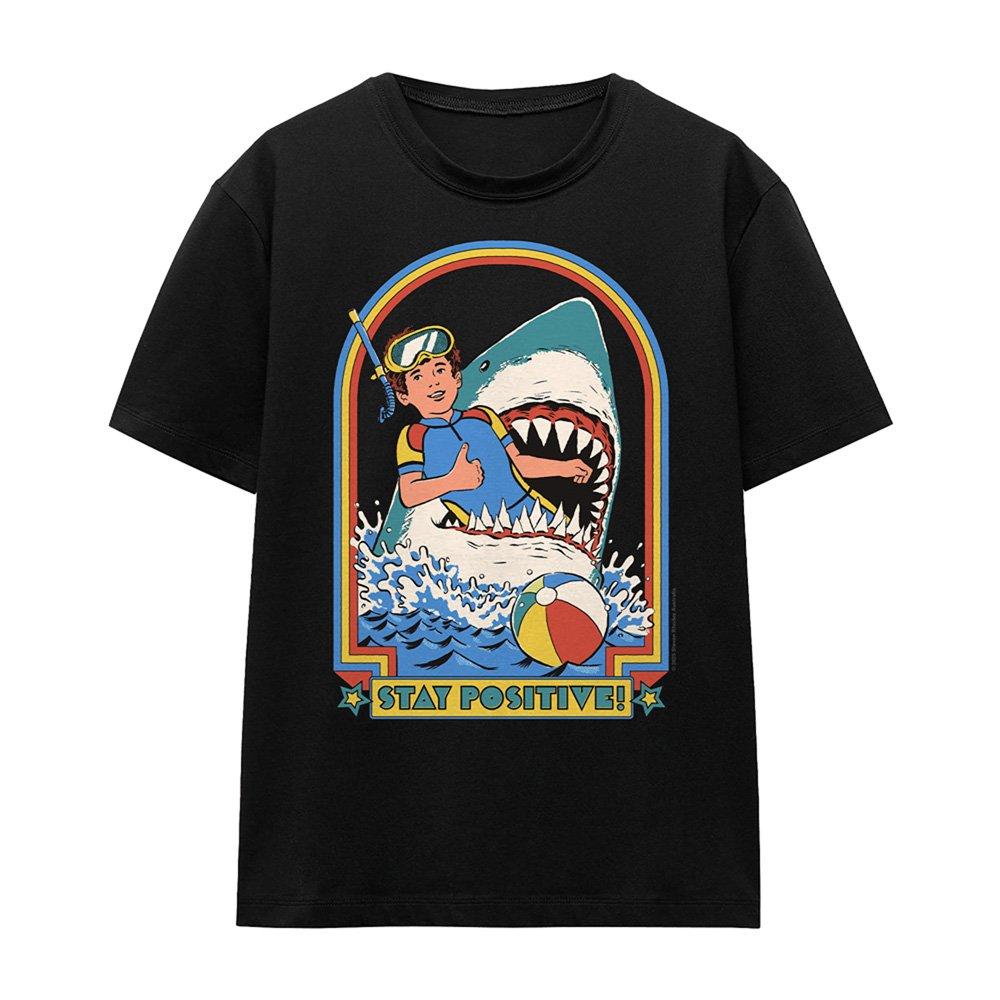 Black - Steven Rhodes - Steven Rhodes Stay Positive T Shirt Black - 4
