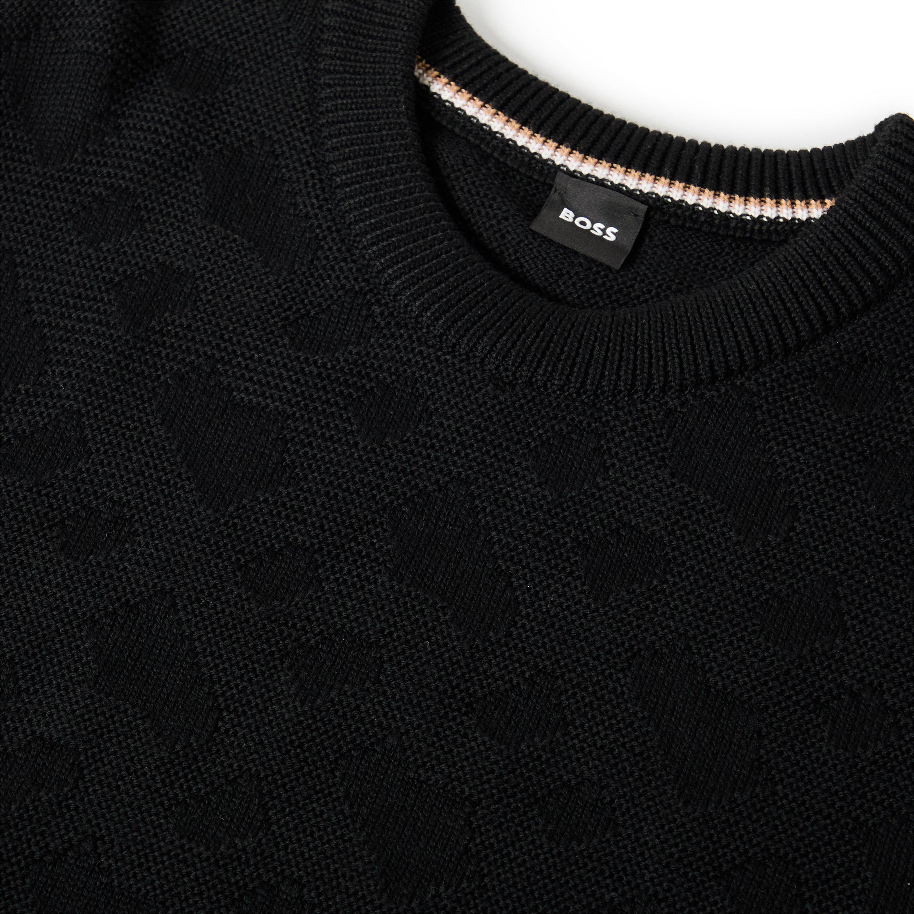 Black - Boss - Men's HBB Palao Knitted Top - 3