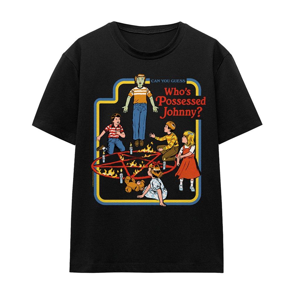 Black - Steven Rhodes - Steven Rhodes WhoS Possessed Johnny T Shirt Blac - 4