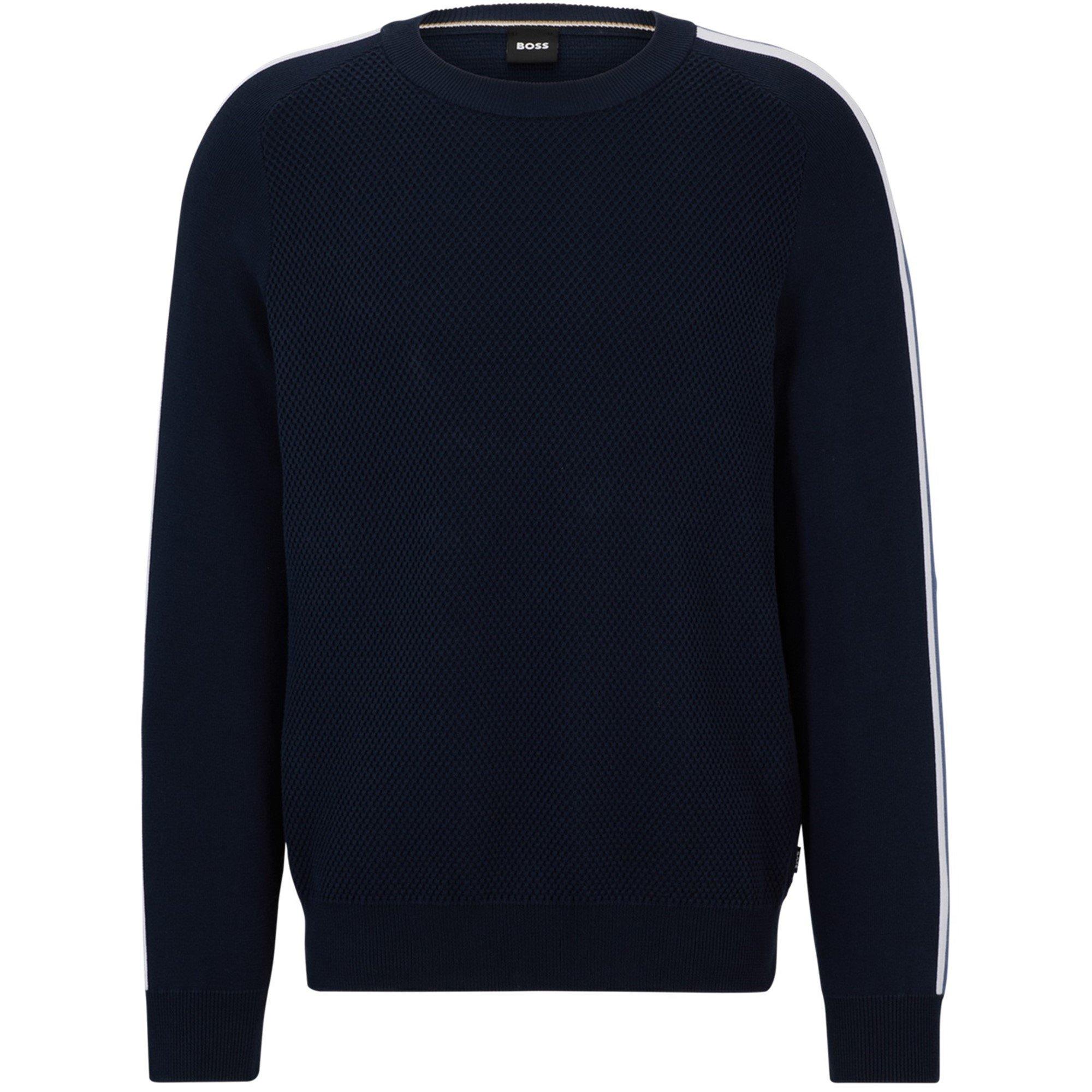 Dark Blue - Boss - Men's Pontevico Knitted Top