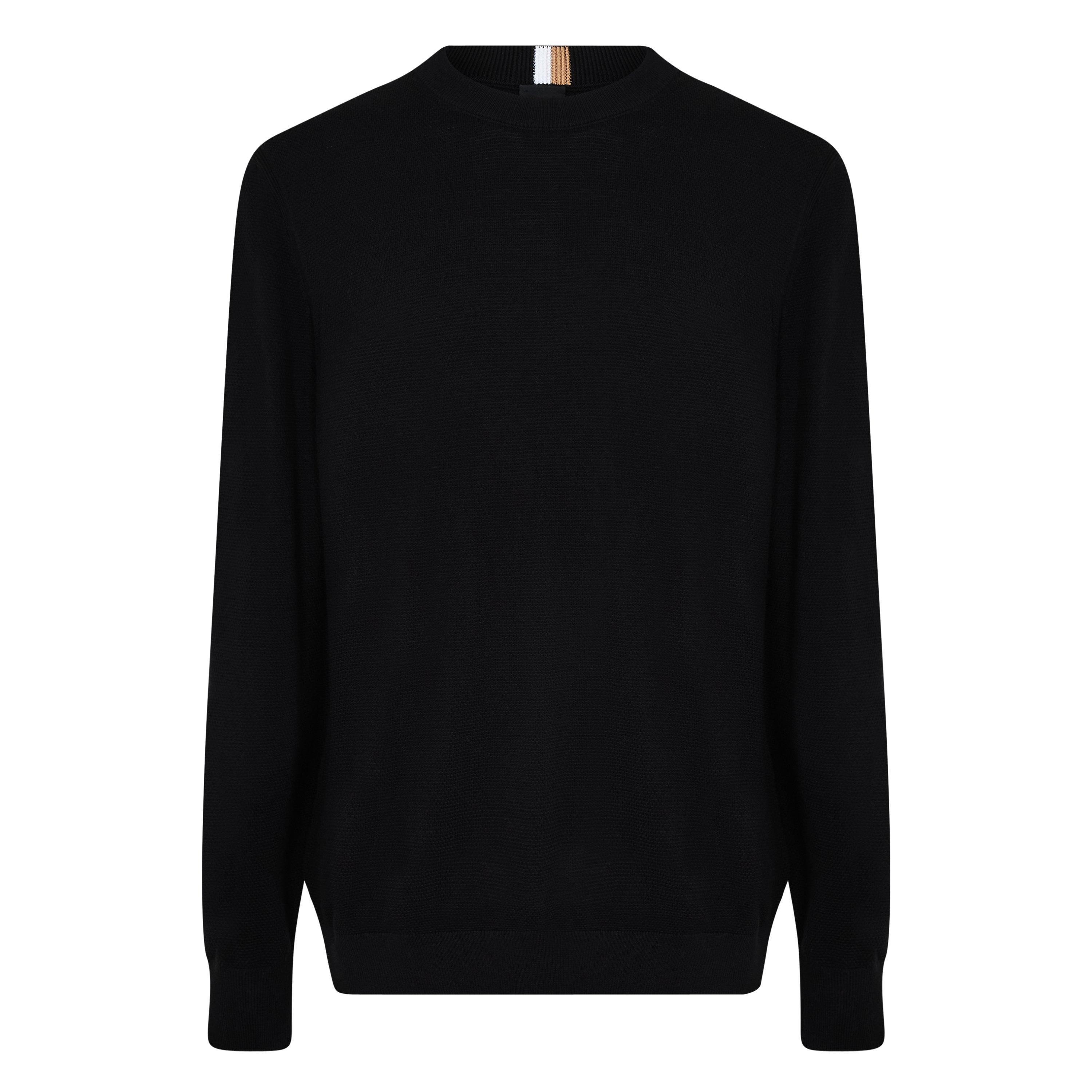 Boss Men's Ecaio-P Knitted Jumper - Black - Large