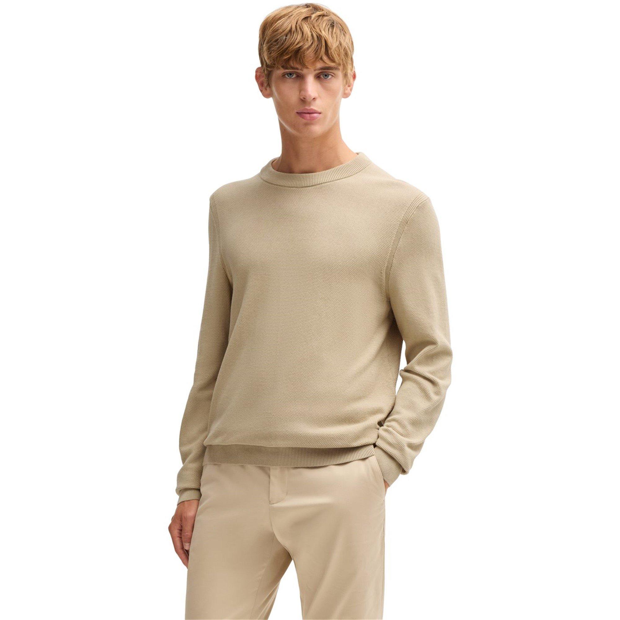 Light Beige 275 - Boss - Men's Ecaio-P Knitted Jumper - 3