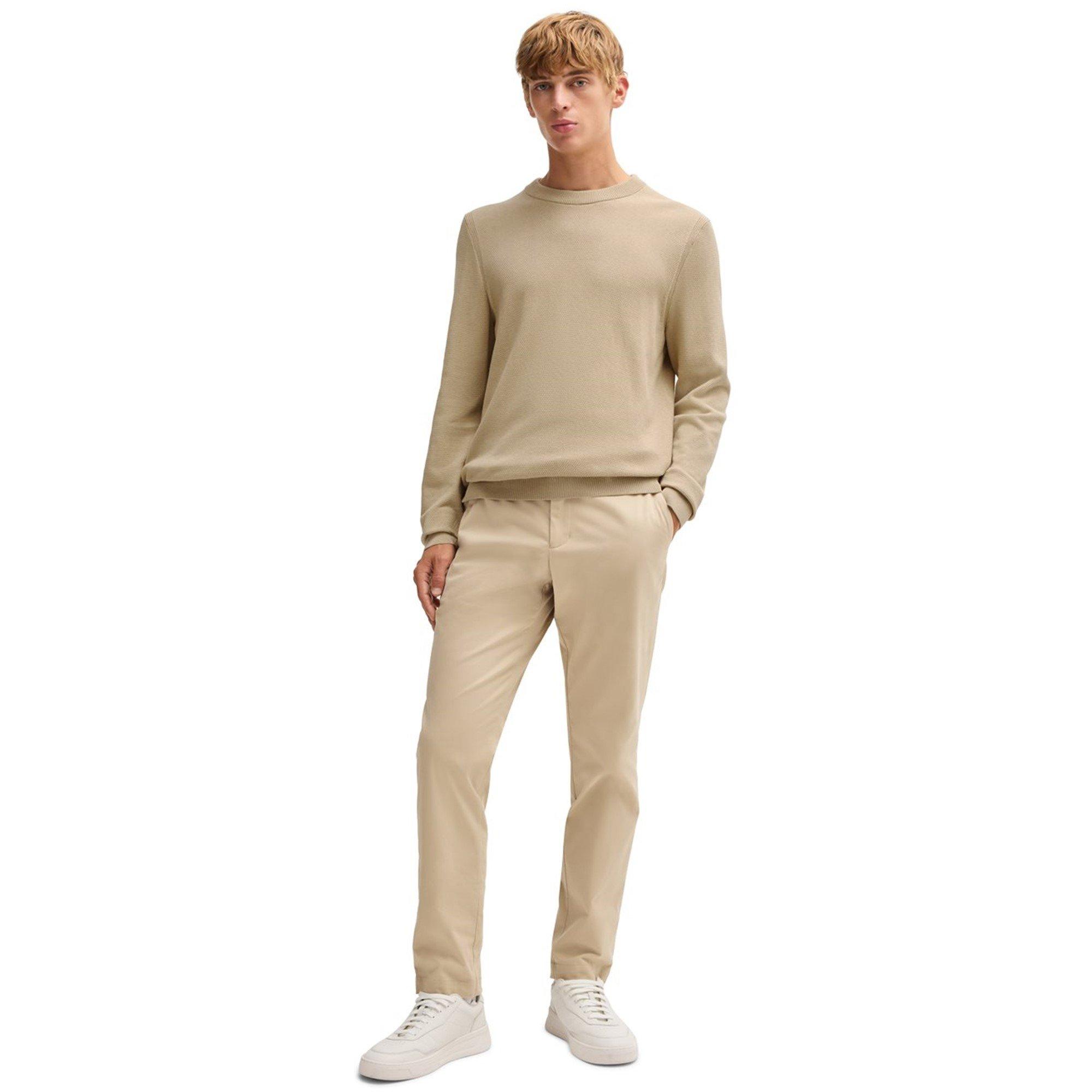 Light Beige 275 - Boss - Men's Ecaio-P Knitted Jumper - 6