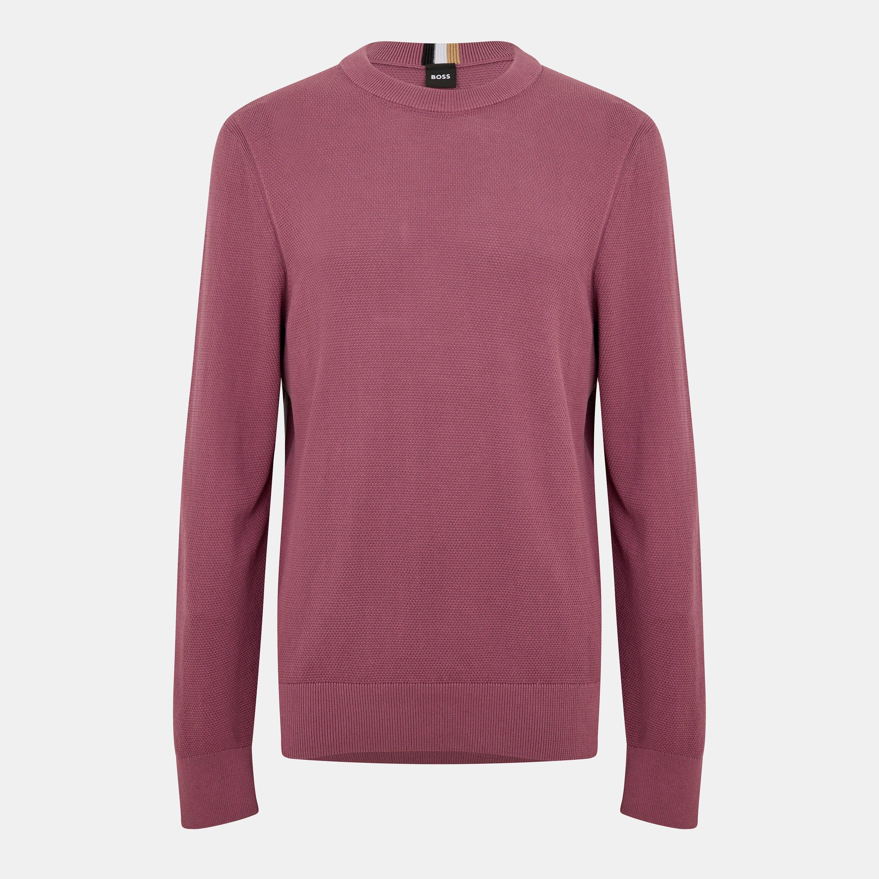 Boss Men's Ecaio-P Knitted Jumper - Bright Purple - 2X Large