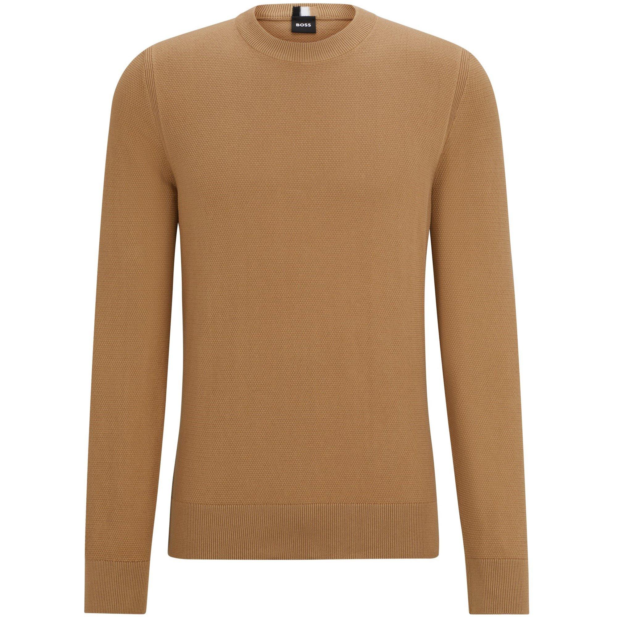 Boss Men's Ecaio-P Knitted Jumper - Medium Beige - 2X Large