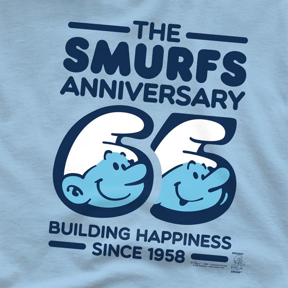 Blue - Other - Smurfs Smurf 65Th Anniversary T Shirt Light Blue - 2