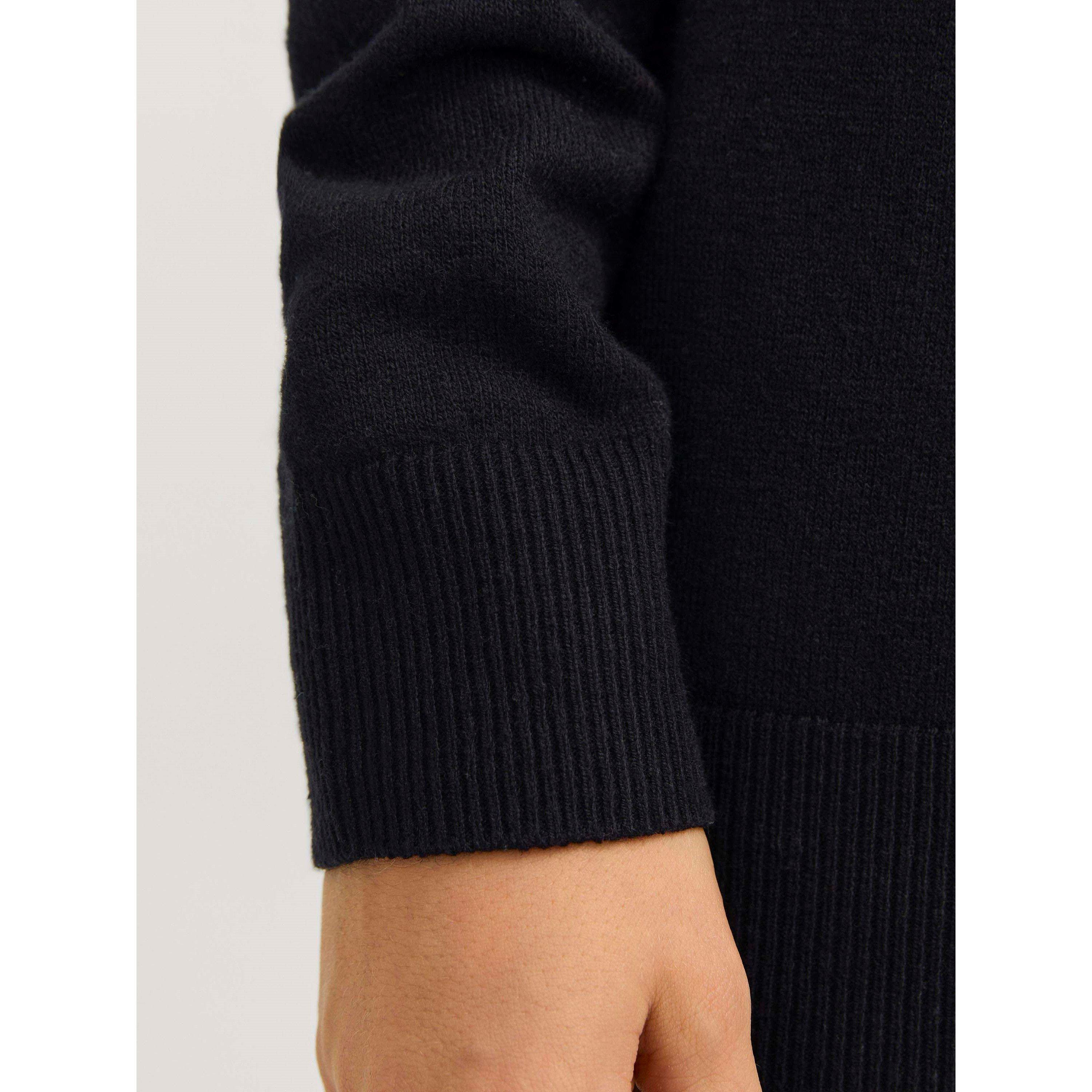 Crna - Jack and Jones - Emil Half Zip Knit Junior Jack - 4