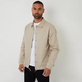 Threadbare Cotton Twill Lightweight Collared Jacket