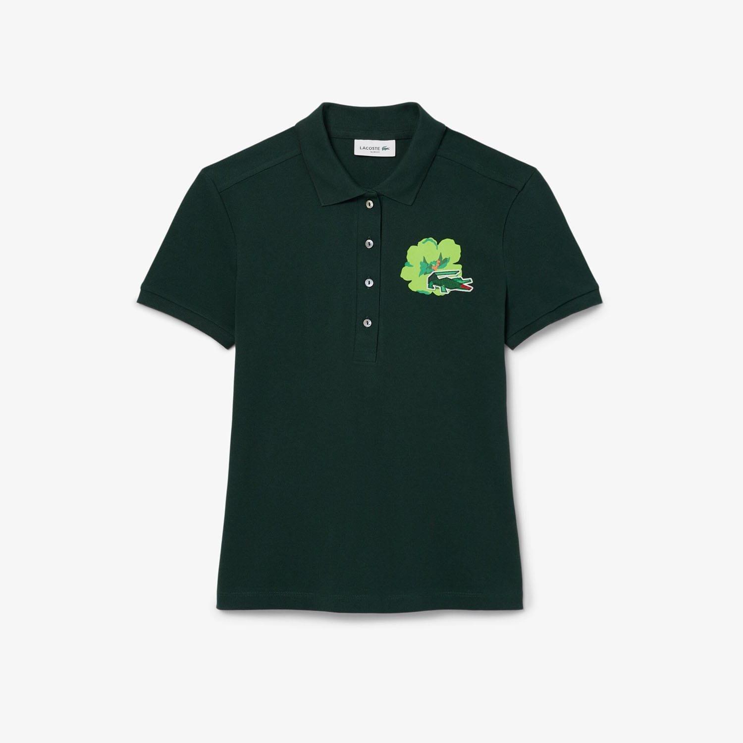 Green - Lacoste - Slim Fit L.12.D Stretch Mini Piqu¿ Polo Shirt - 4