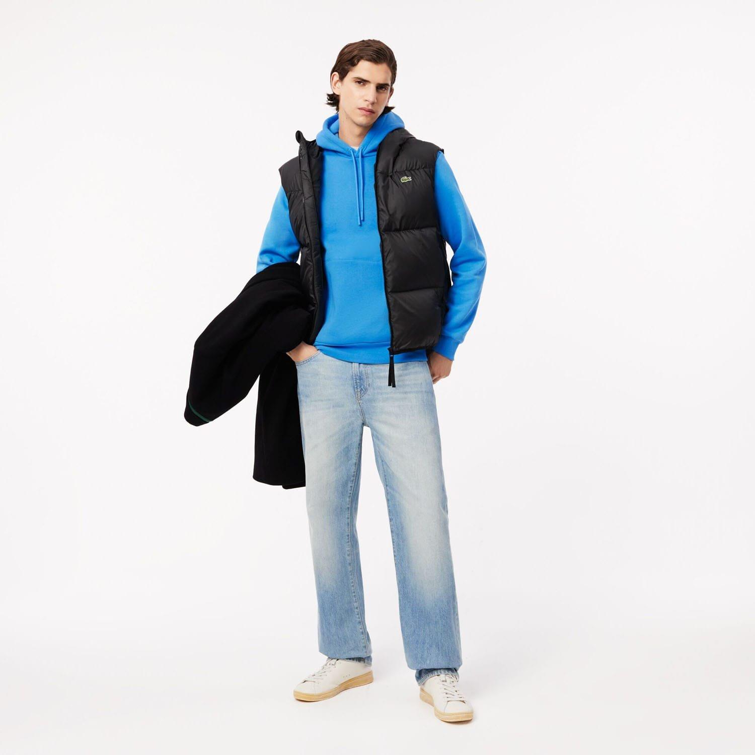 Blue - Lacoste - Organic Cotton Hoodie - 3