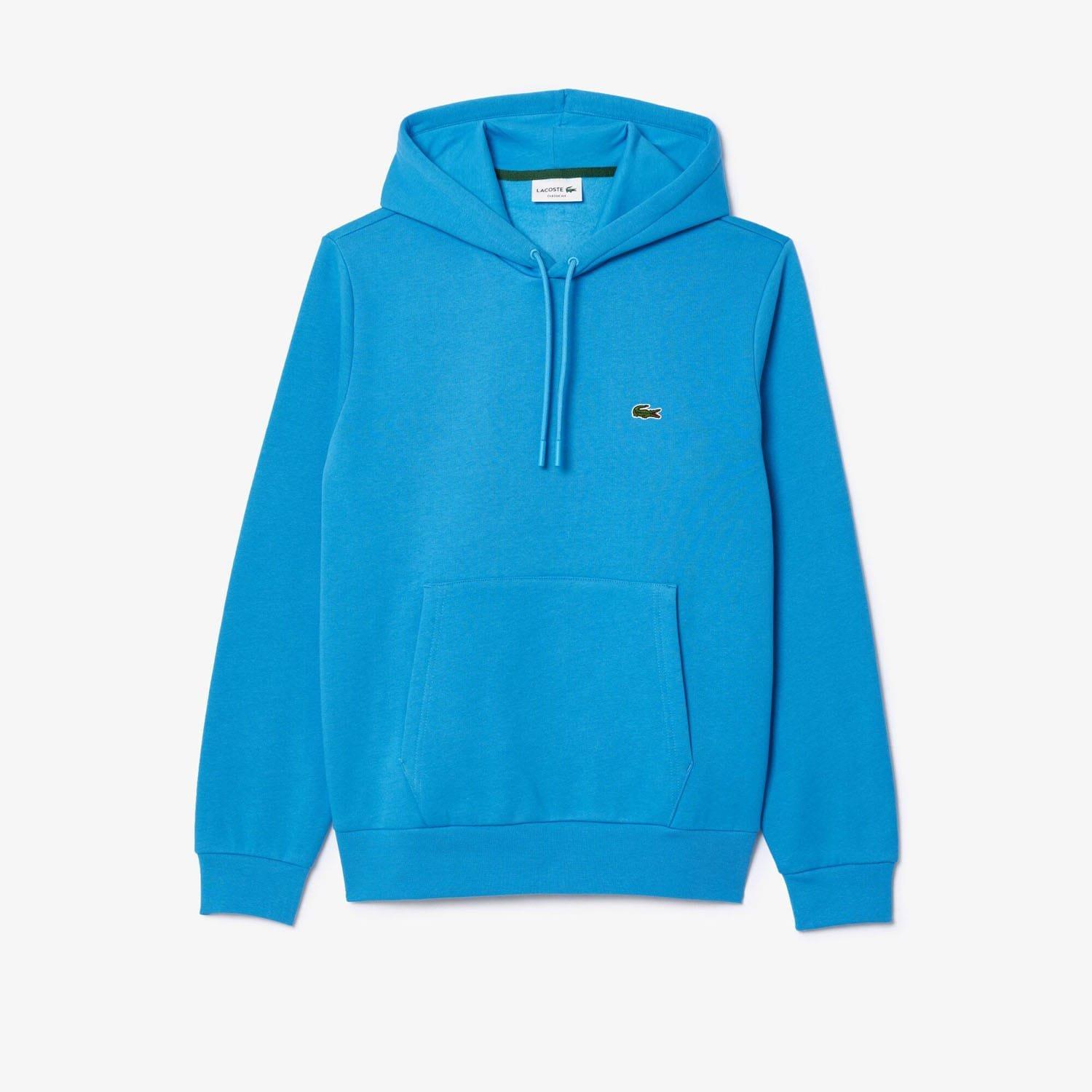 Blue - Lacoste - Organic Cotton Hoodie - 4