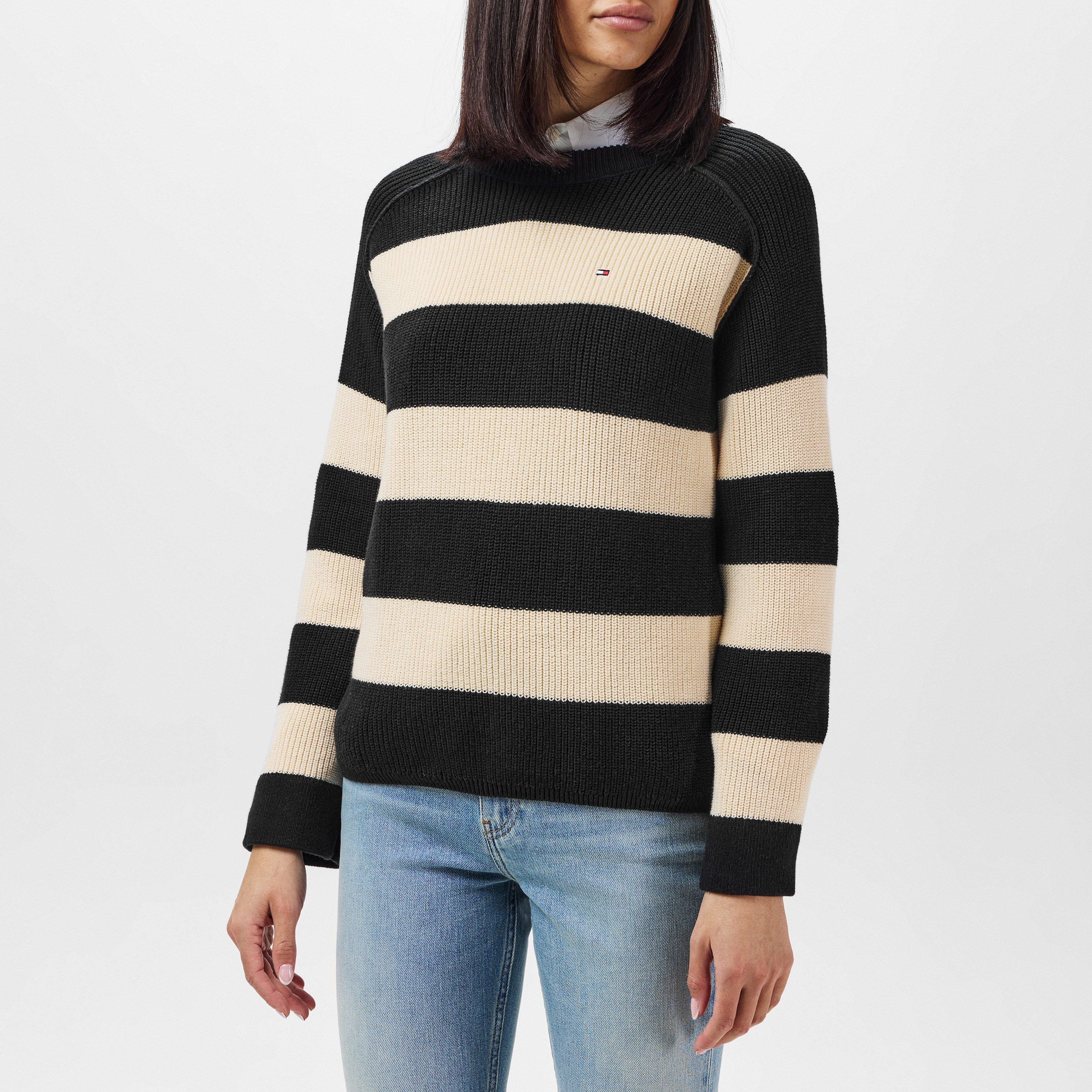 Black/ Calico - Tommy Hilfiger - Striped Knitted Jumper - 1