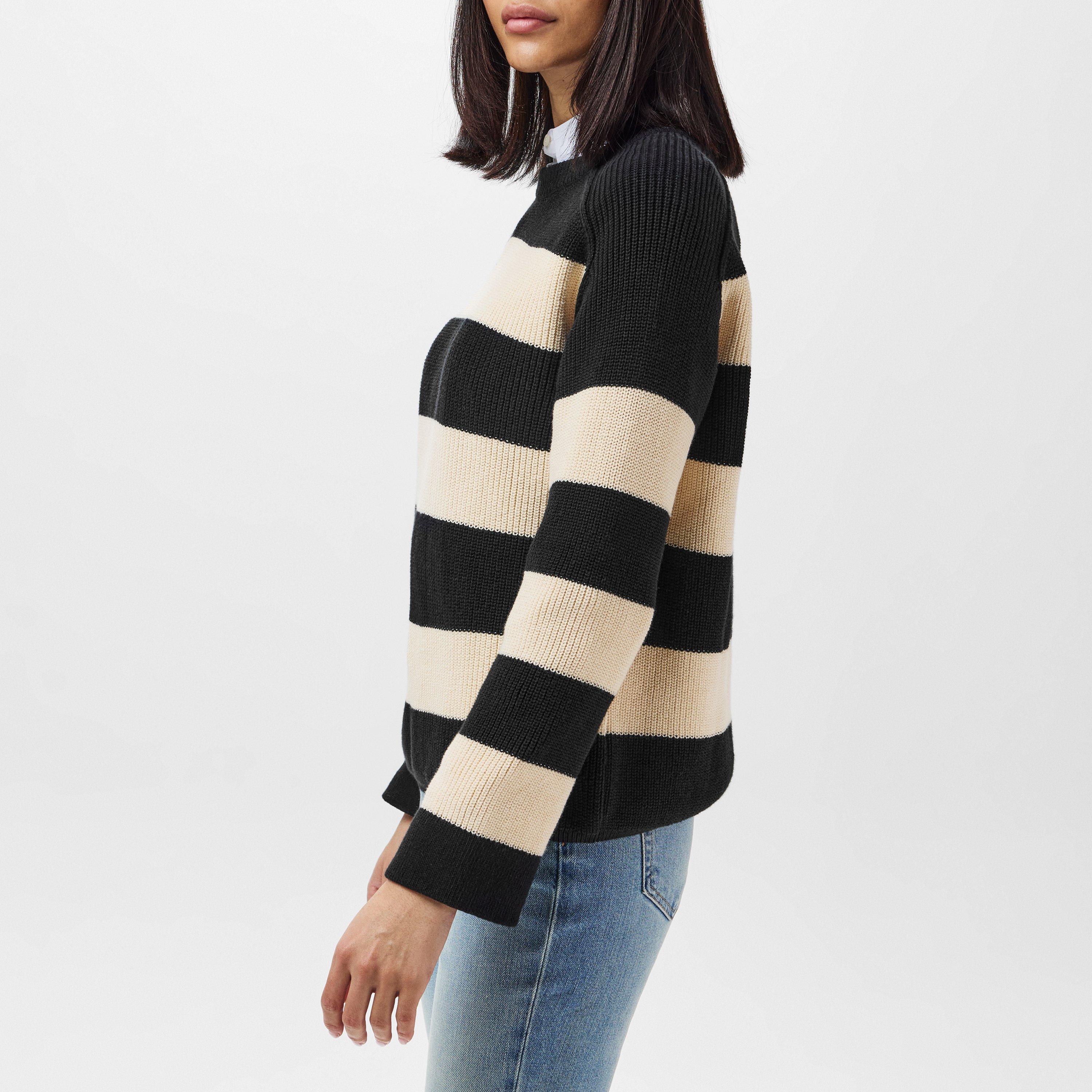 Black/ Calico - Tommy Hilfiger - Striped Knitted Jumper - 2