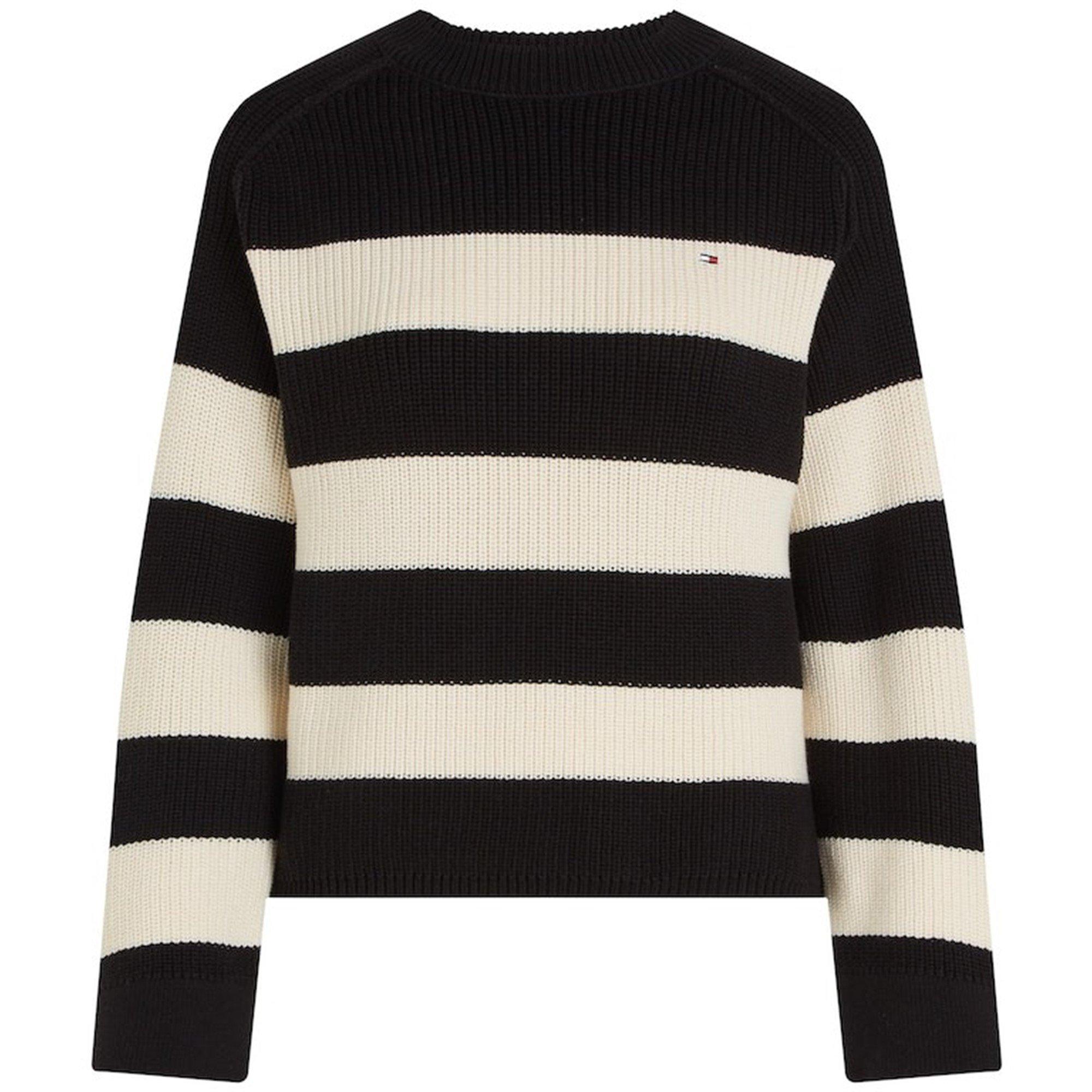 Black/ Calico - Tommy Hilfiger - Striped Knitted Jumper - 5