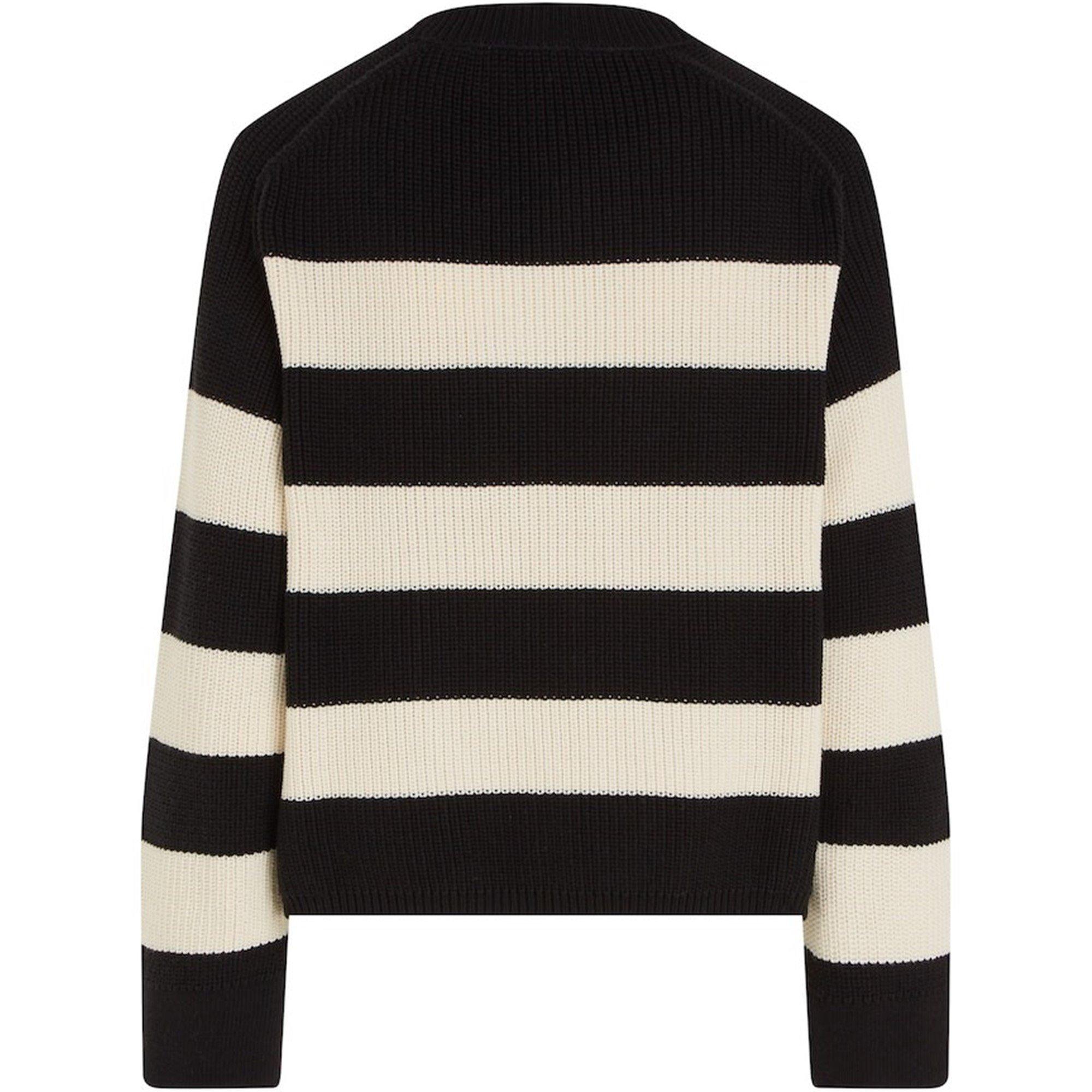 Black/ Calico - Tommy Hilfiger - Striped Knitted Jumper - 6