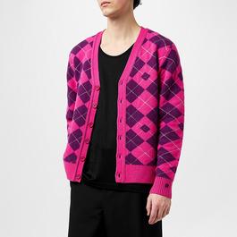 Acne Studios Argyle Jacquard Cardigan