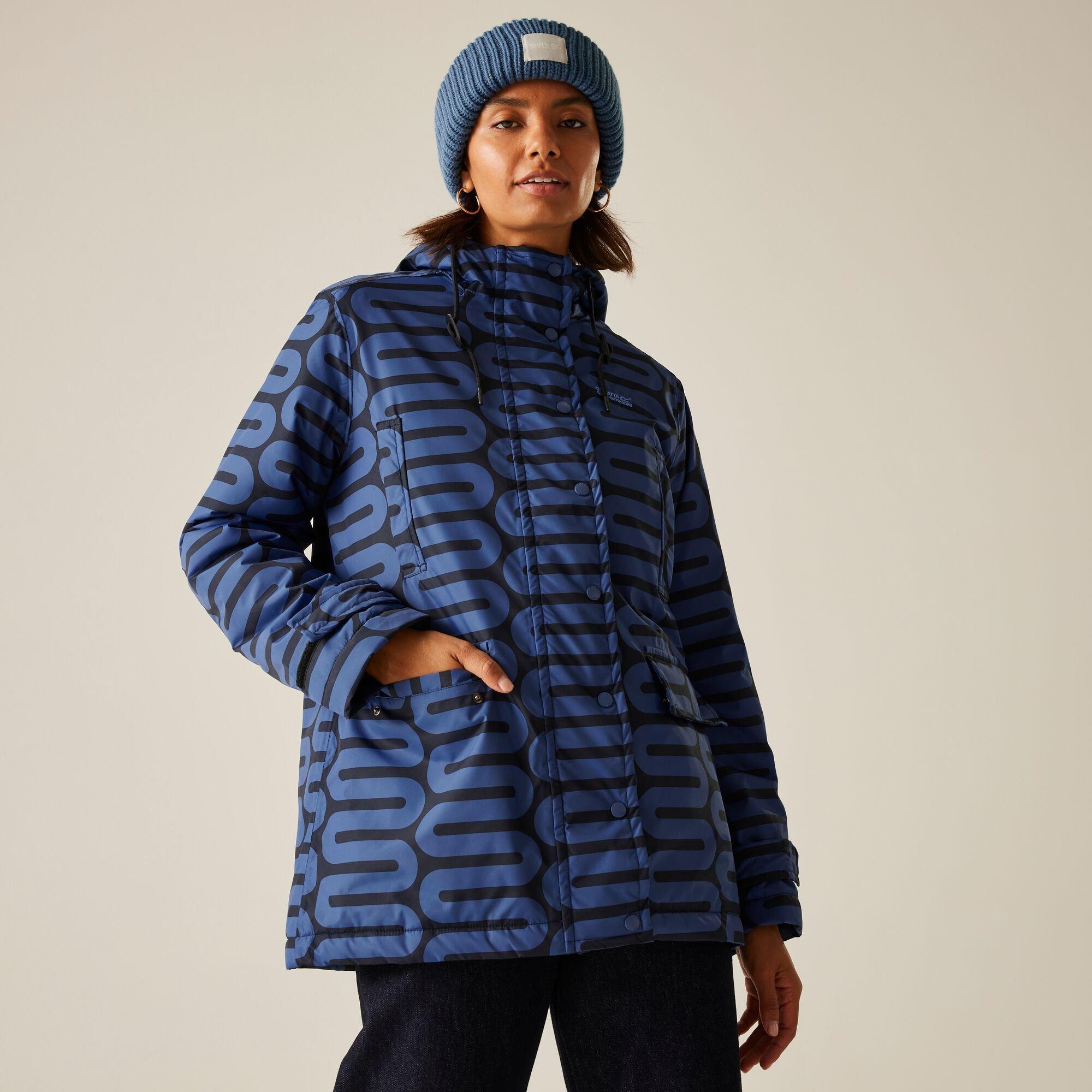 Regatta Women's Orla Mid-Length Waterproof Insulated Jacket - Large Wiggle Bl - 12