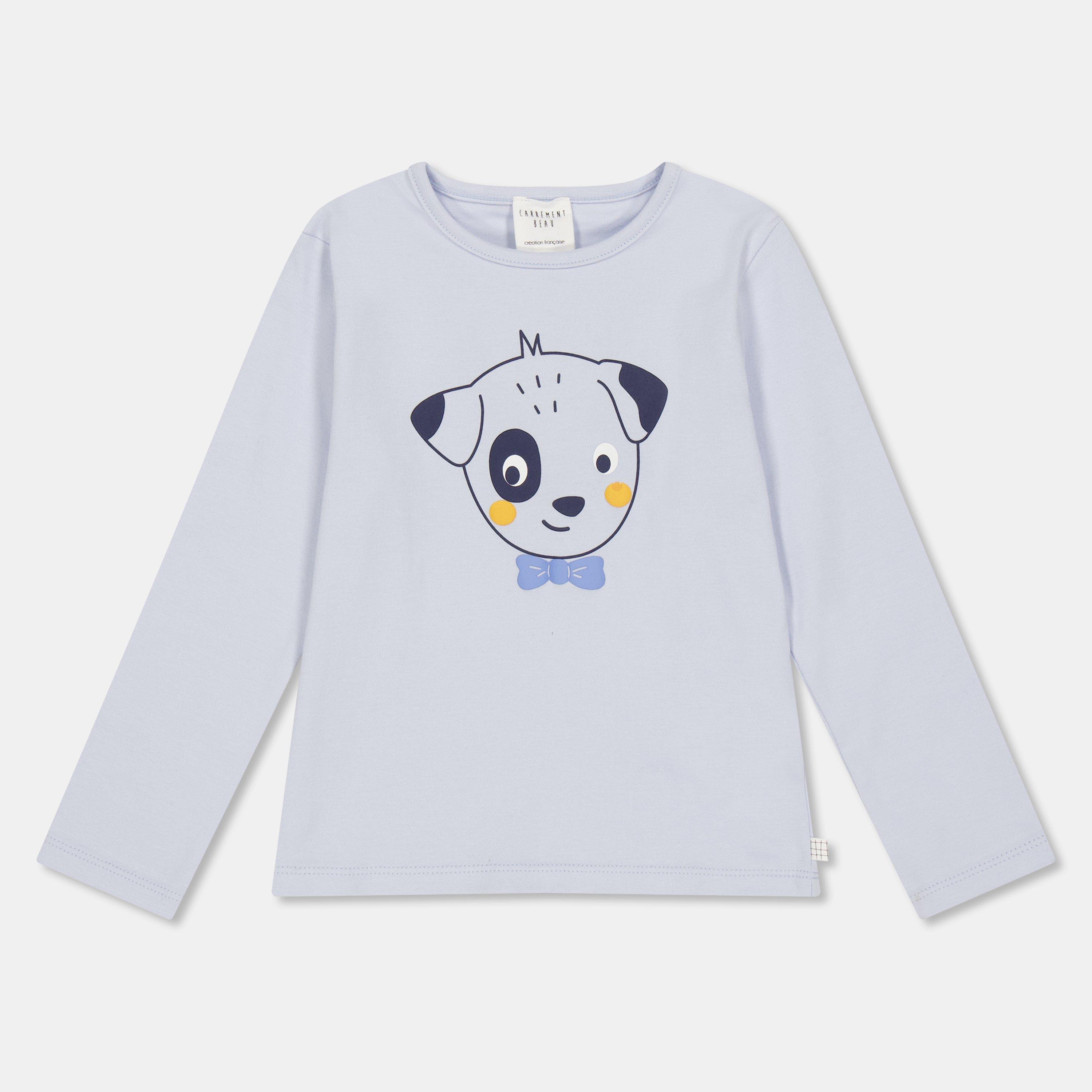Pale Blue - Carrement Beau - Kids' Long-Sleeve T-Shirt - 1