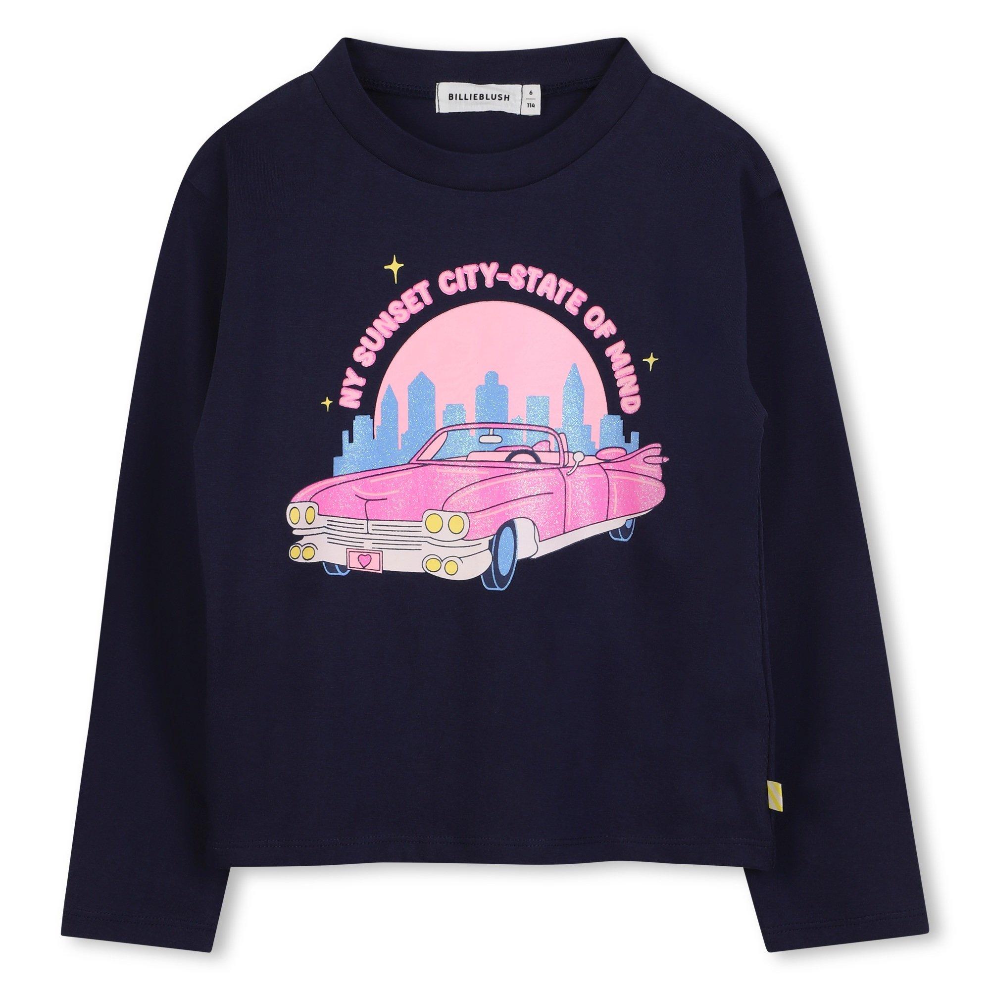 Navy - Billieblush - Kids' Graphic Long Sleeve T-Shirt - 1