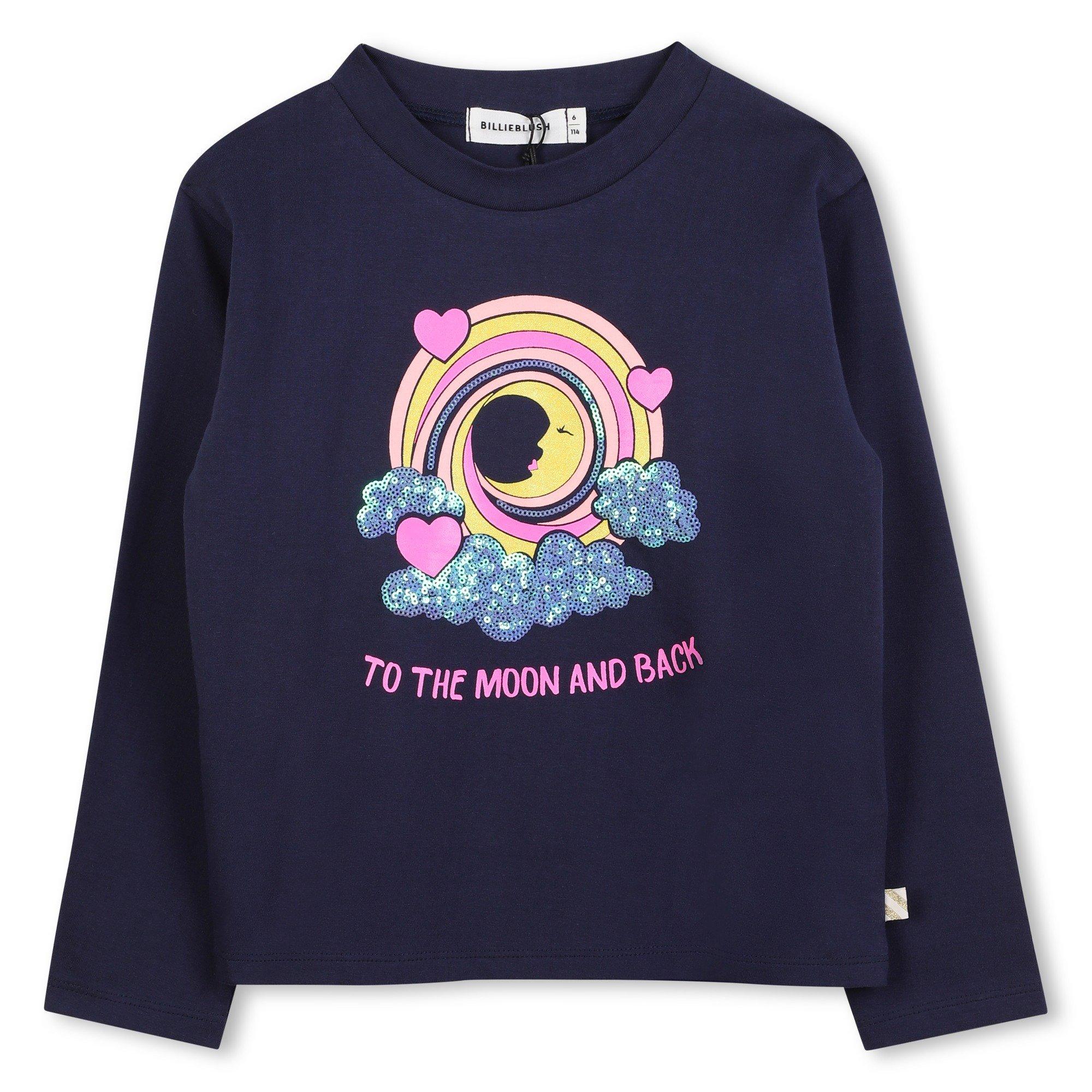 Navy - Billieblush - Kids' Graphic Long Sleeve T-Shirt - 1