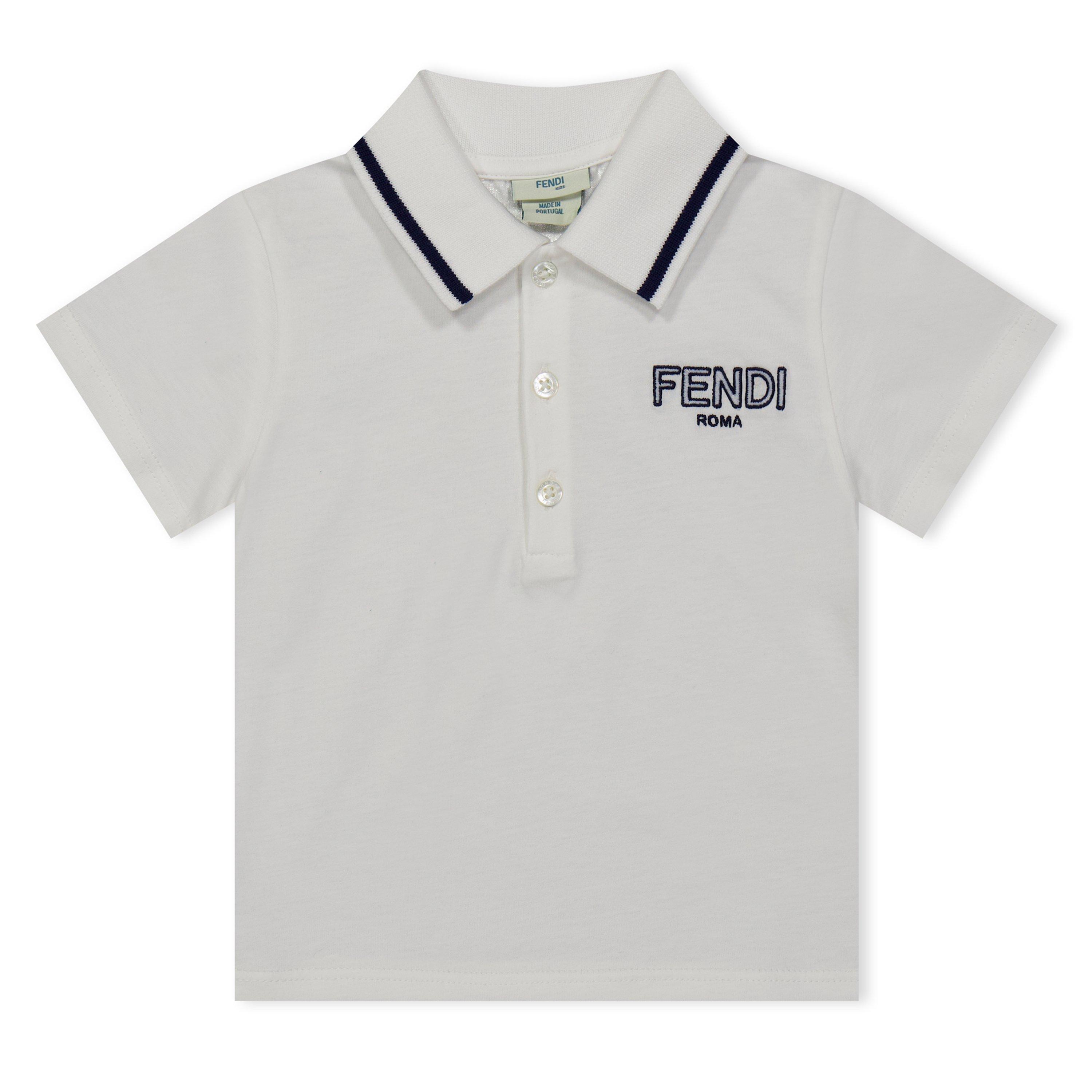 Gesso F0TU9 - Fendi - Logo Polo T-Shirt Babies - 1