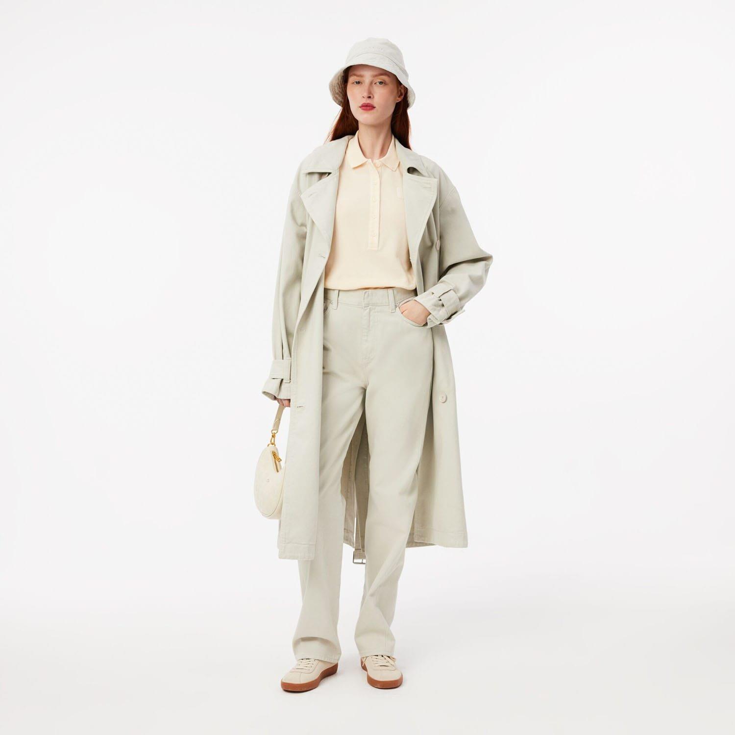 White - Lacoste - Slim Fit Washed Effect Petit Piqu¿ Polo Shirt - 3