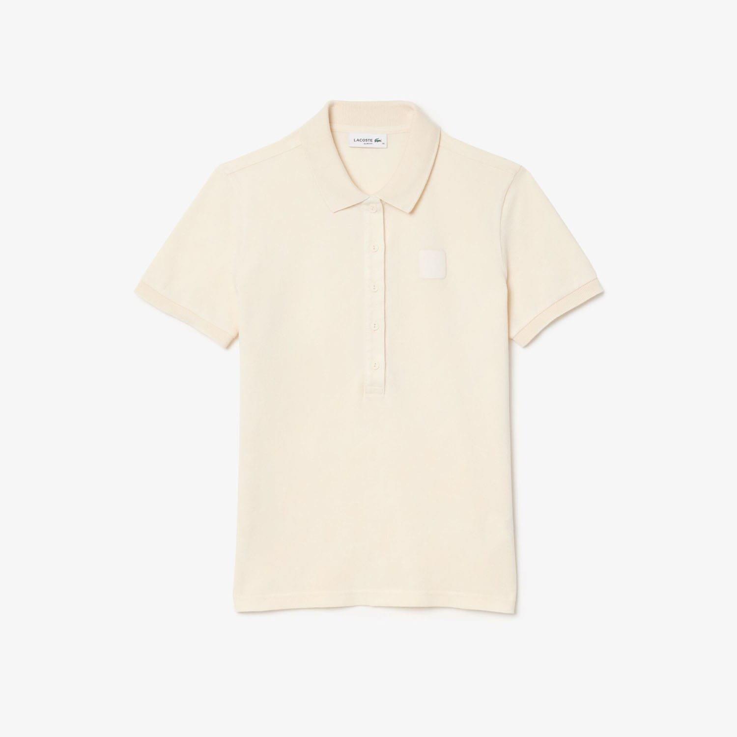 White - Lacoste - Slim Fit Washed Effect Petit Piqu¿ Polo Shirt - 4