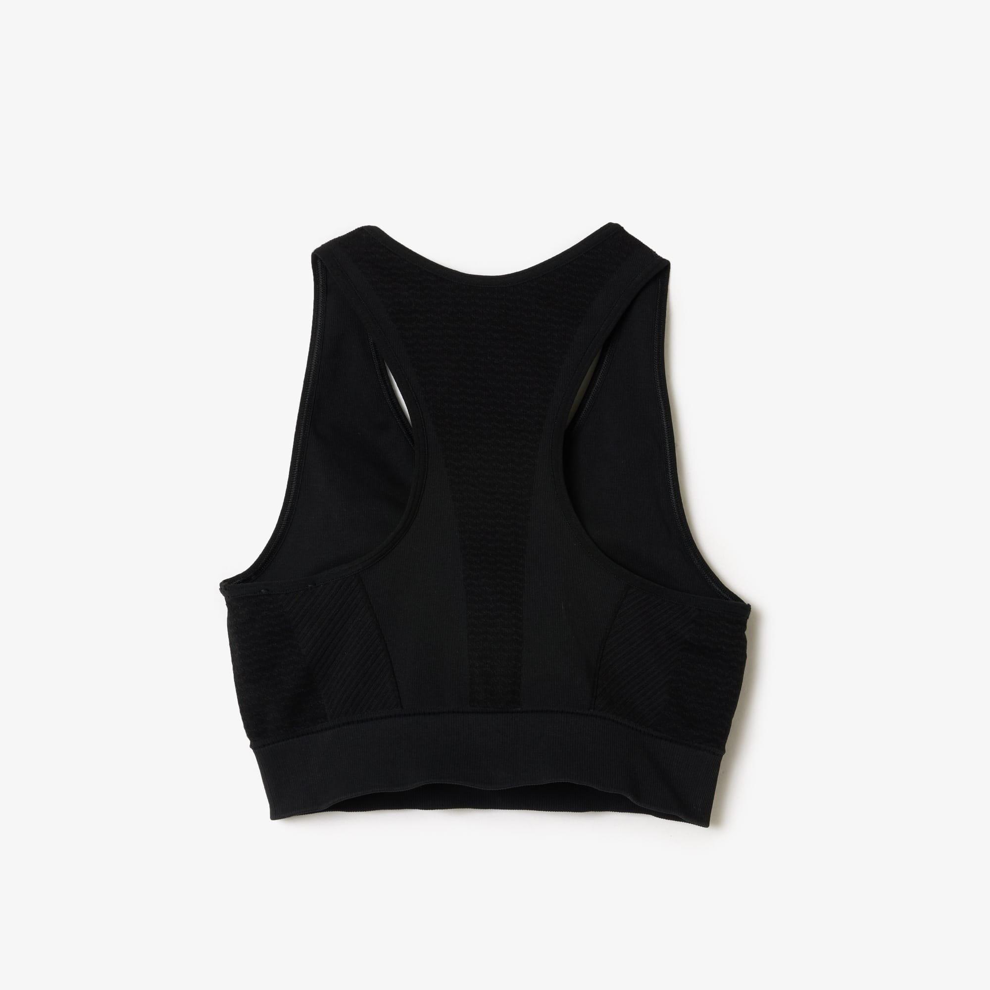 Black - Lacoste - Sport Stretch Removable Padded Bralette - 1