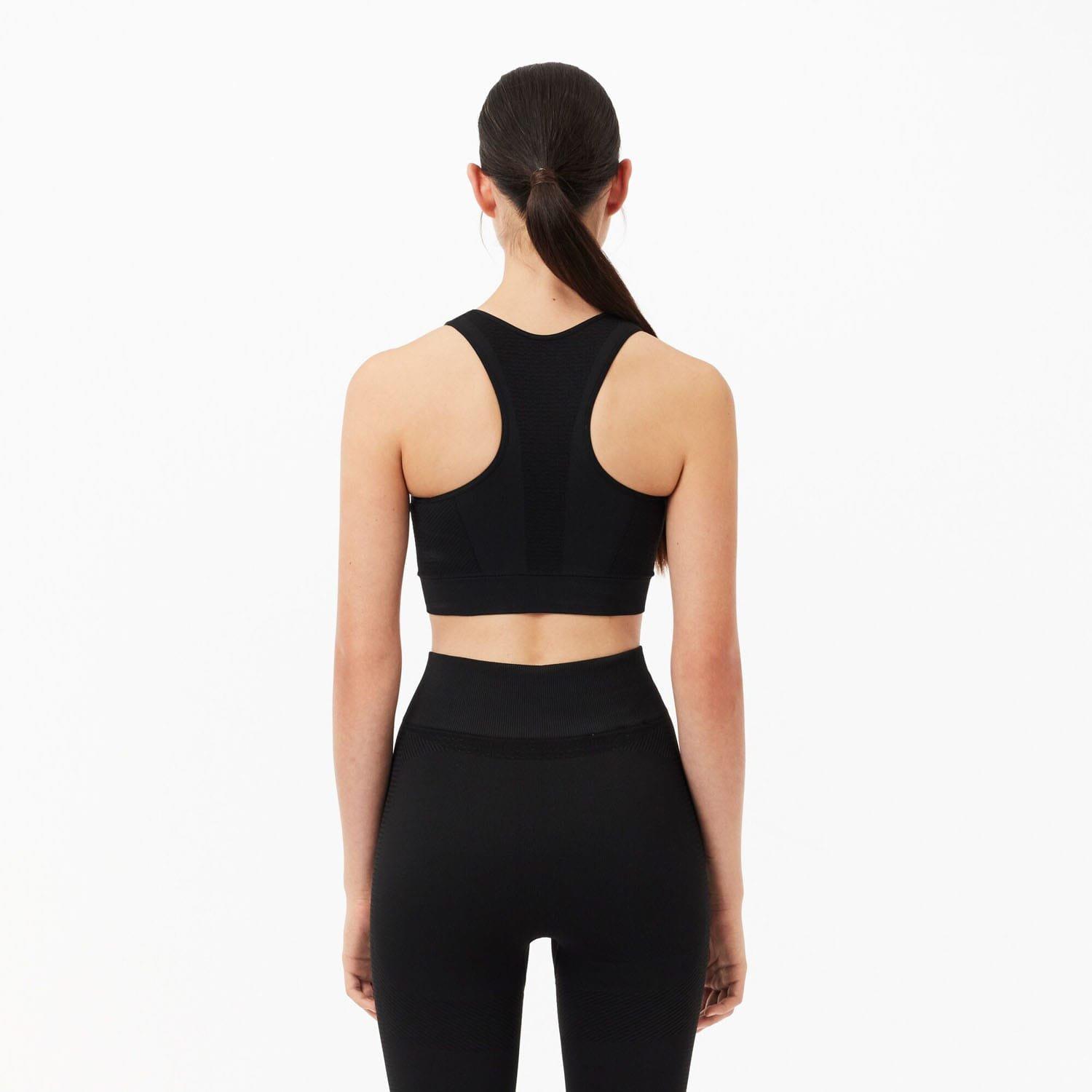 Black - Lacoste - Sport Stretch Removable Padded Bralette - 2