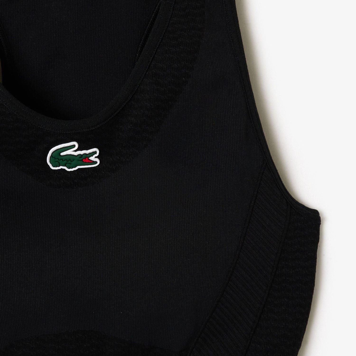 Black - Lacoste - Sport Stretch Removable Padded Bralette - 5