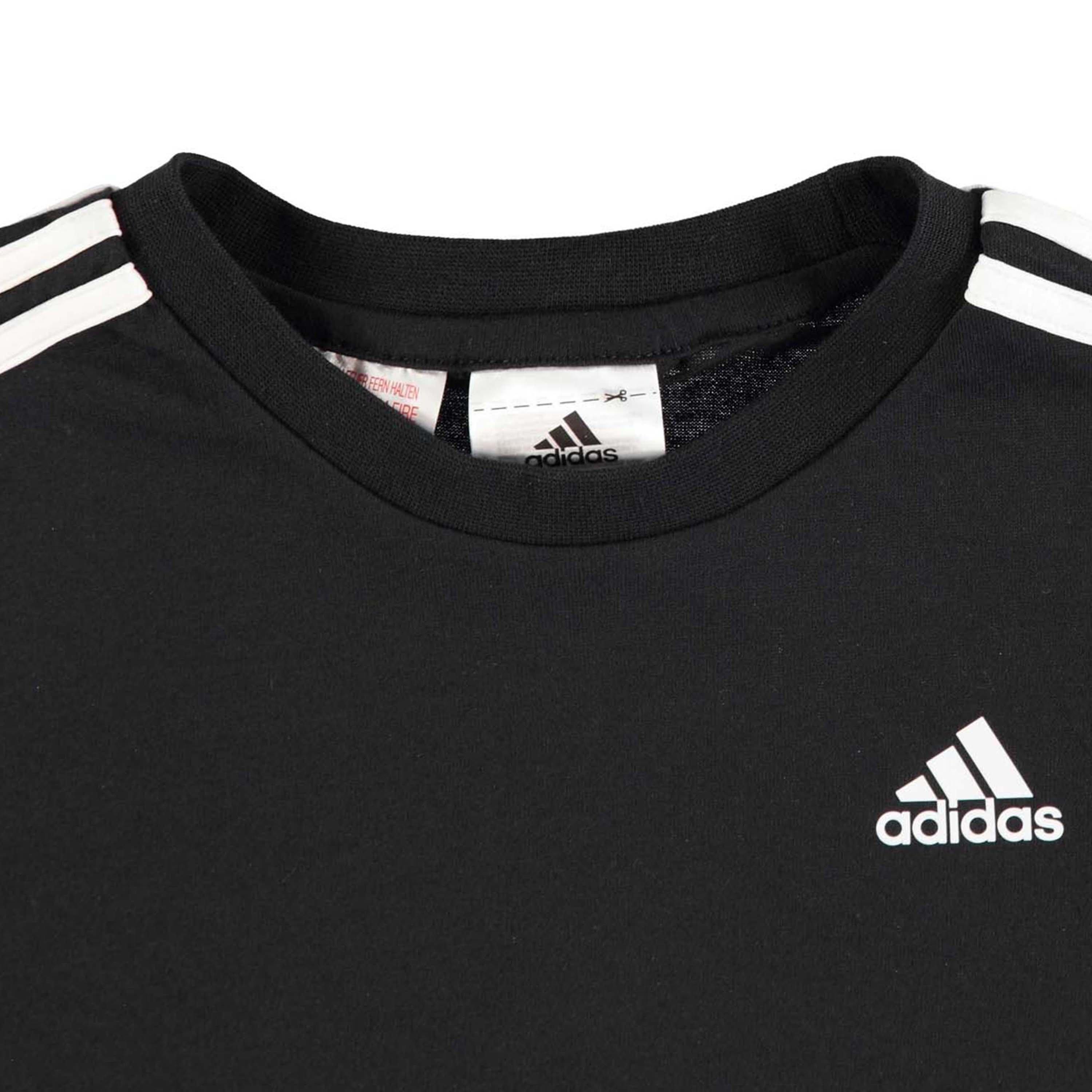 Negro/Blanco - adidas - Infants 3stripe Tee - 7