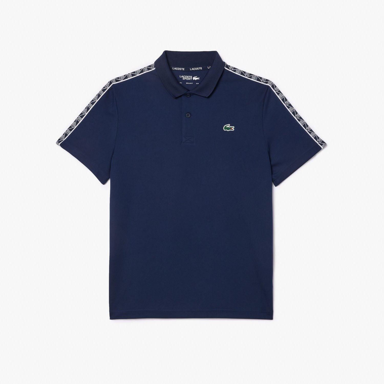 Navy - Lacoste - Regular Fit Ultra Dry Piqu¿ Tennis Polo Shirt - 4