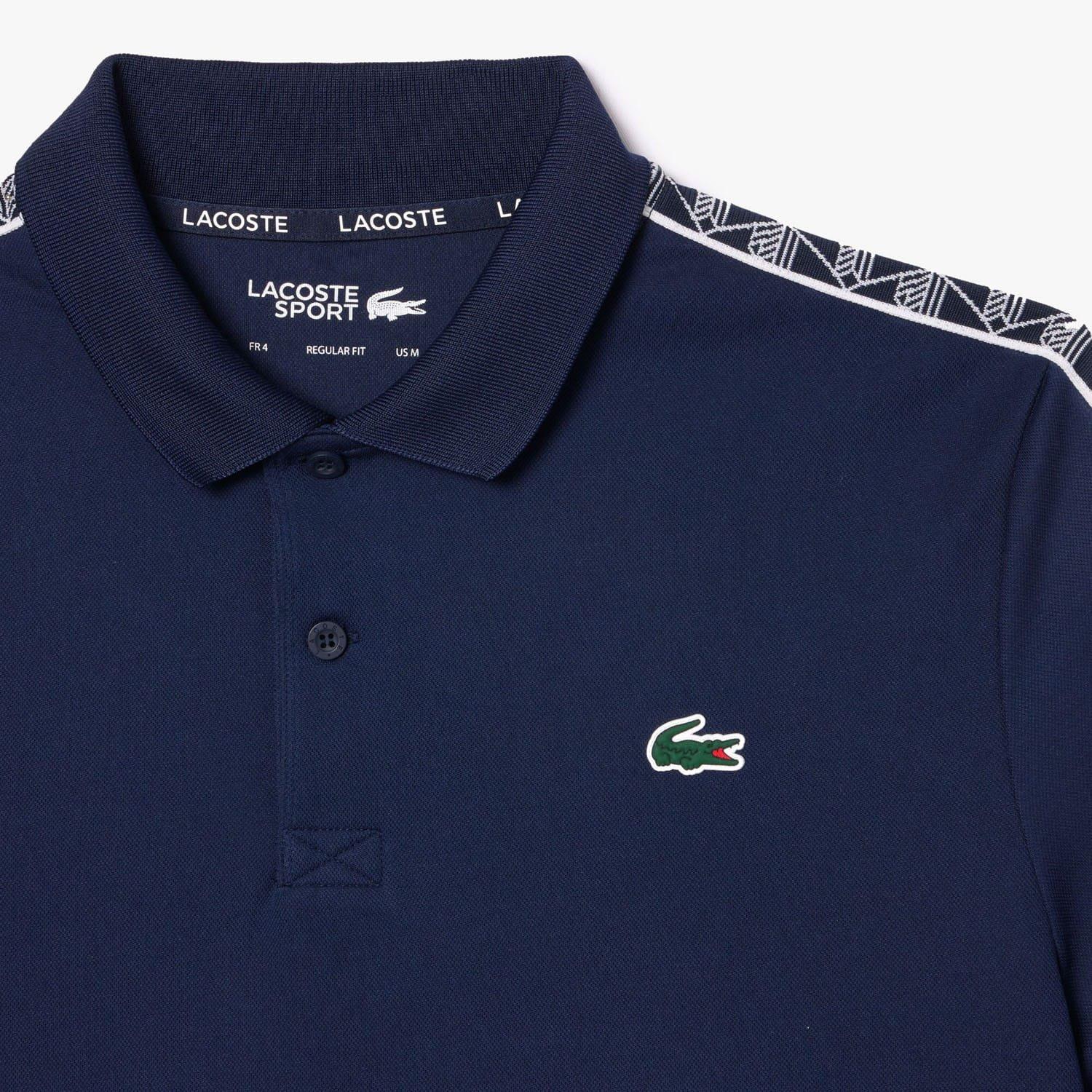 Navy - Lacoste - Regular Fit Ultra Dry Piqu¿ Tennis Polo Shirt - 6