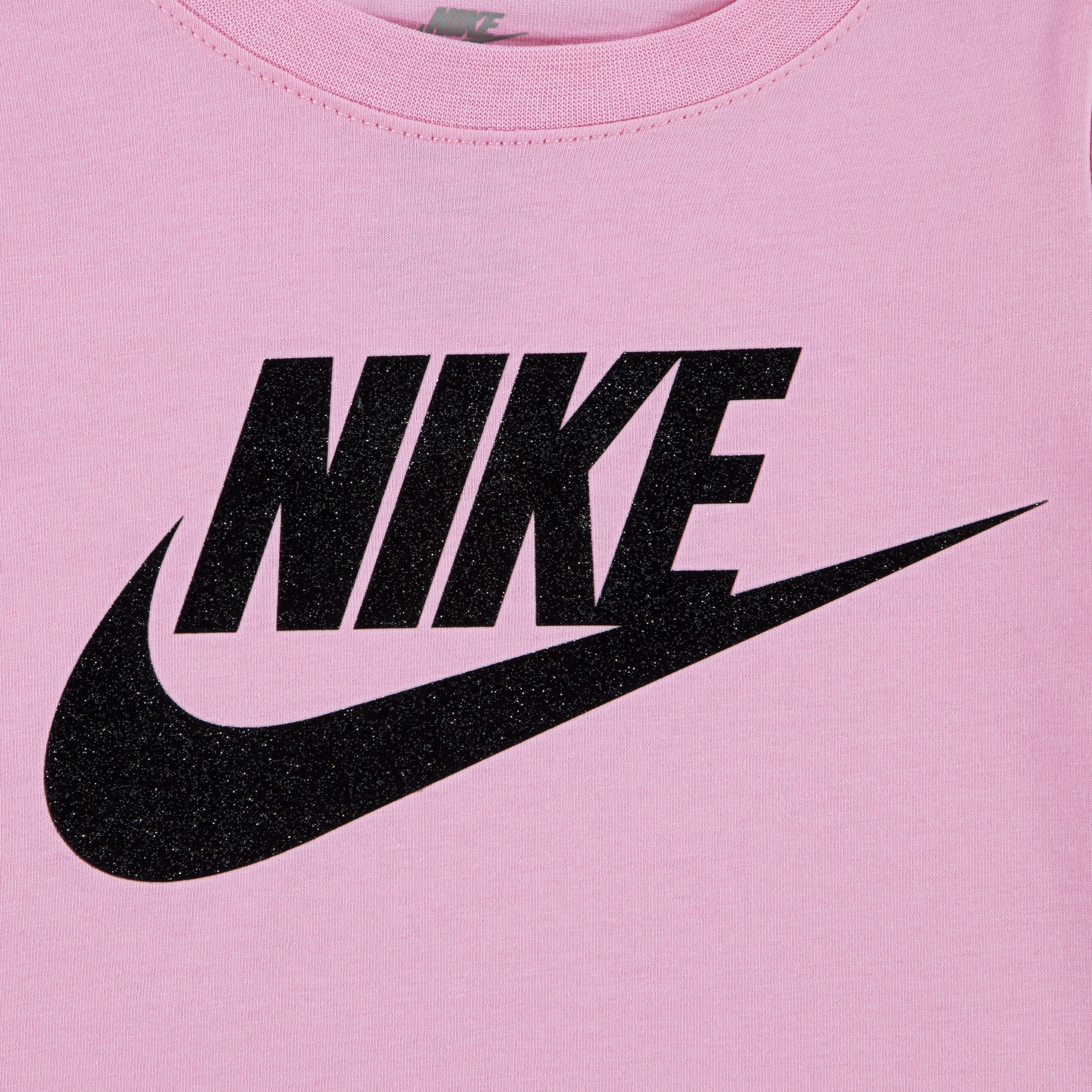 Pink/Black - Nike - Short Sleeve T-Shirt Infant Girls - 3
