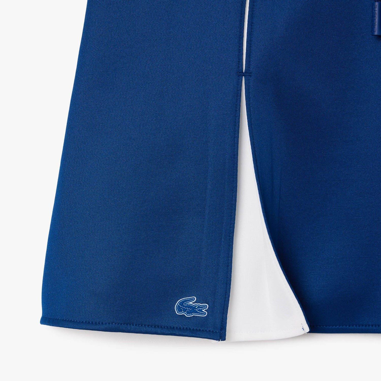 Blue-White - Lacoste - Adjustable Colour-Block Interlock Skirt - 5