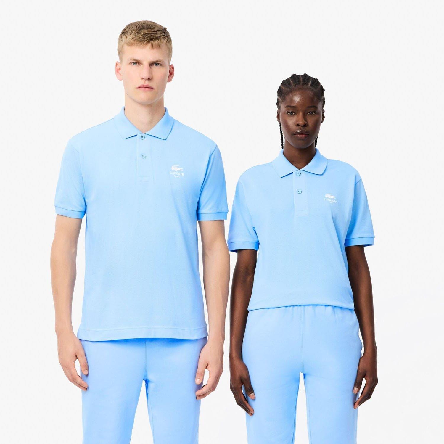 Light Blue - Lacoste - Classic Fit Signature Print L.12.12 Polo Shirt - 1