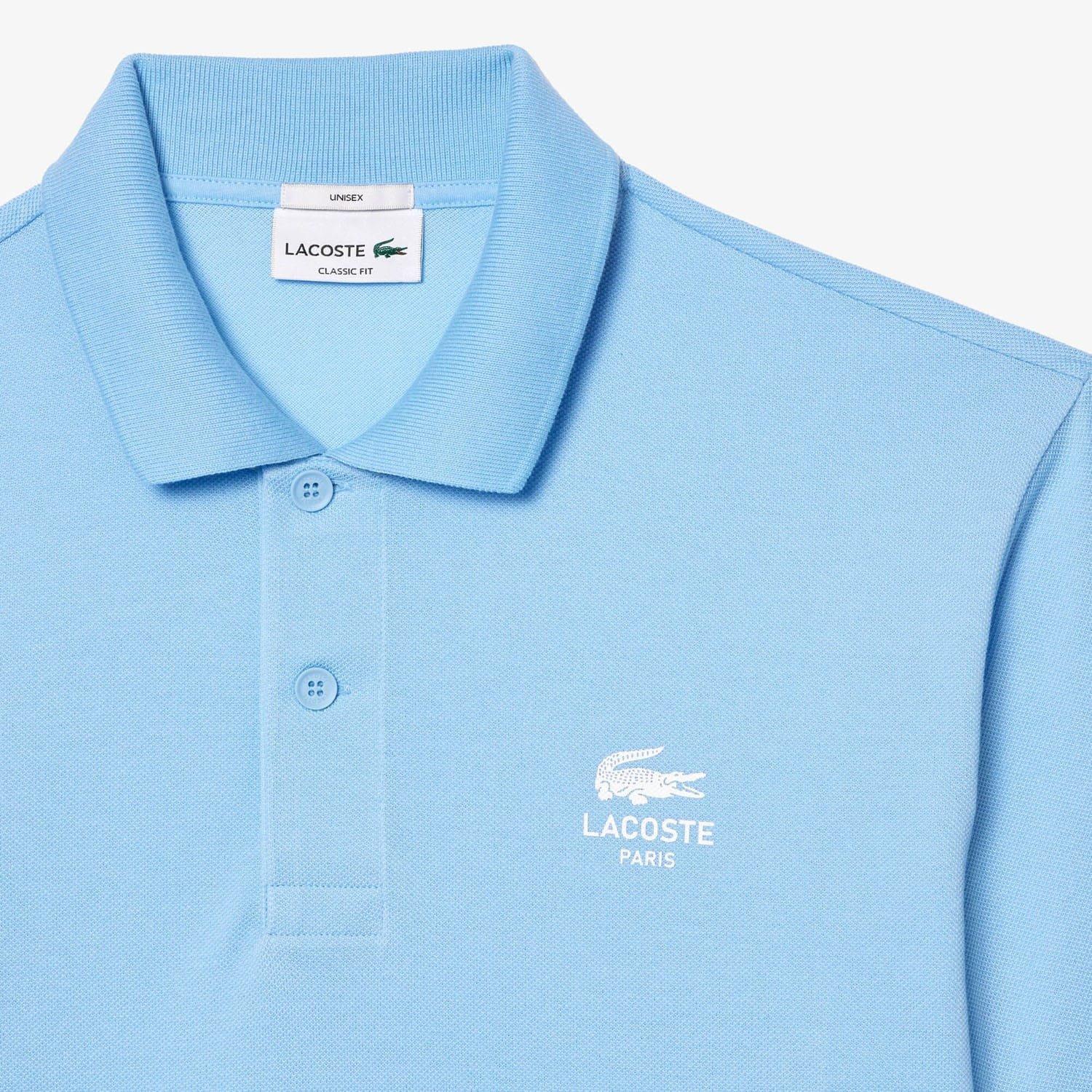 Light Blue - Lacoste - Classic Fit Signiature Print L.12.12 Polo Shirt - 5