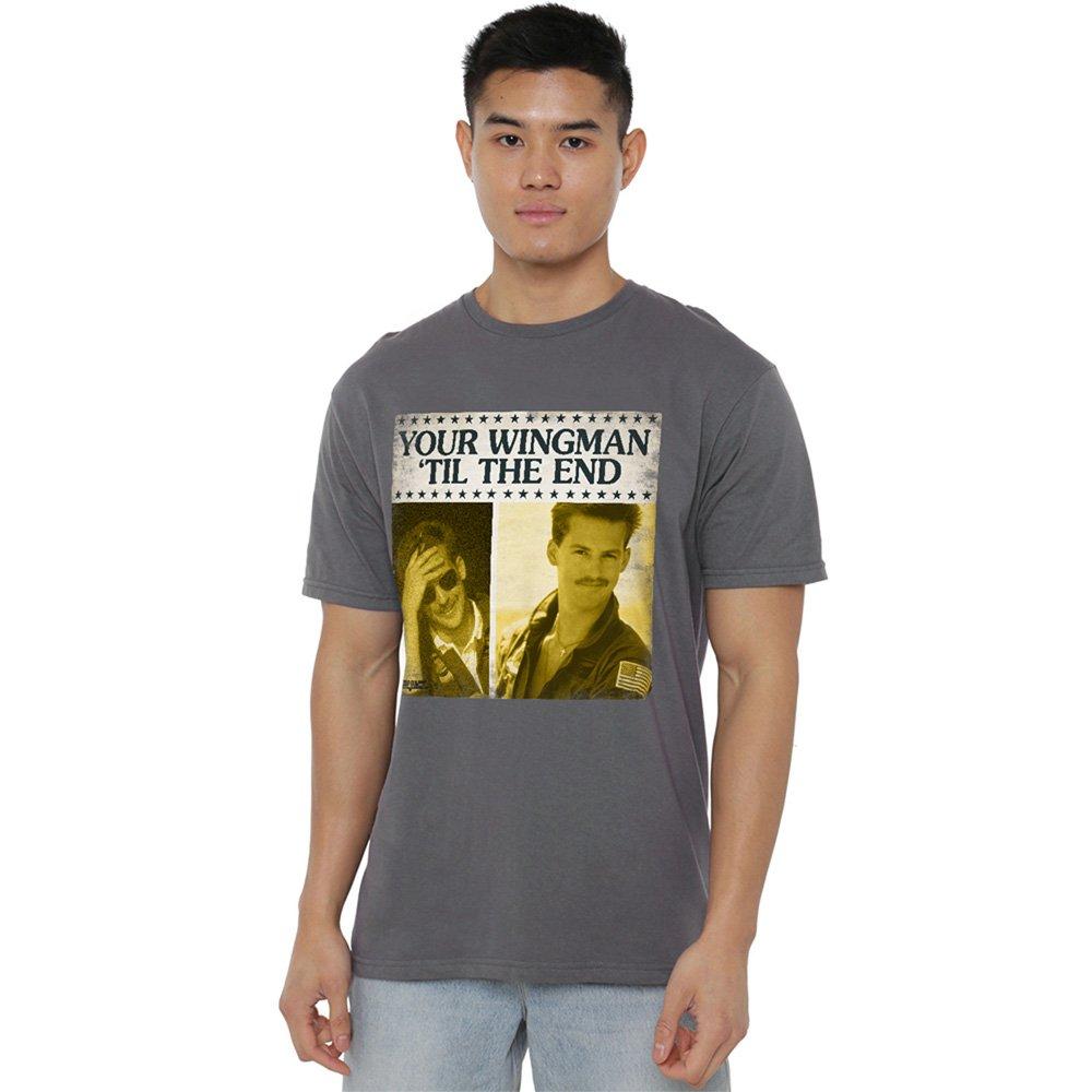 Grey - Top Gun - Top Gun Til The End T Shirt Charcoal - 1