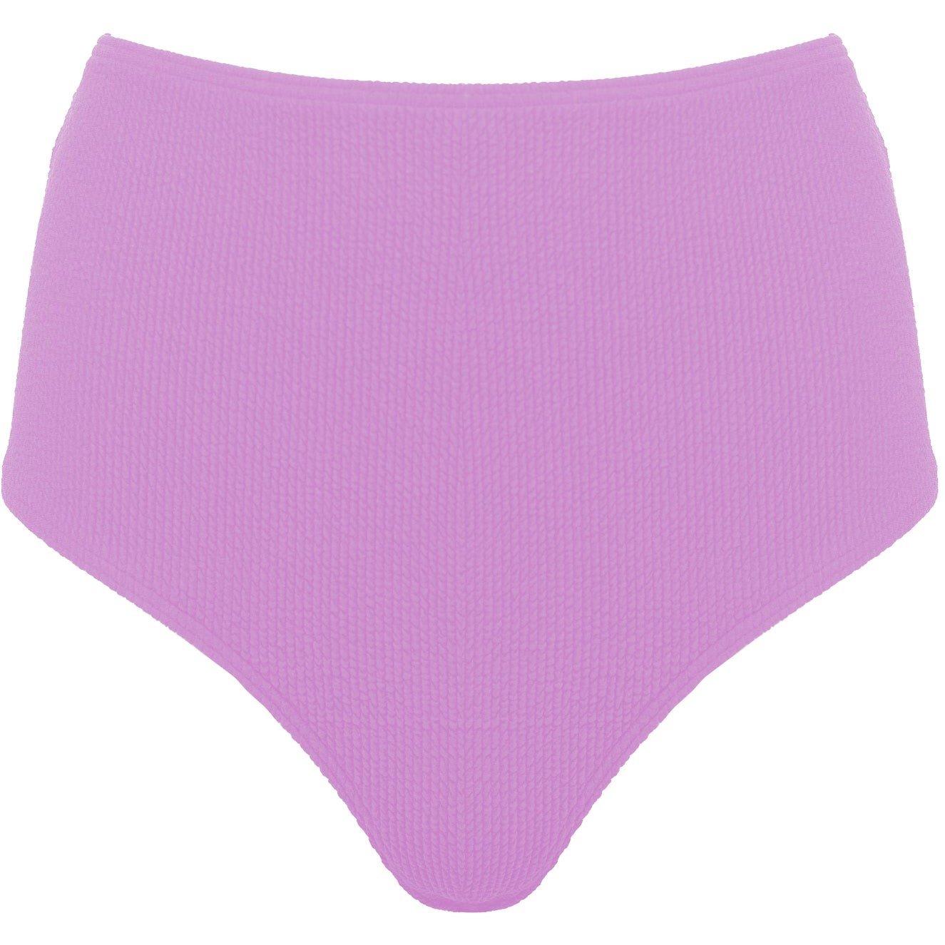 Lilac - Peek and Beau - Lilac Scrunch High Waisted Bikini Bottom - 5