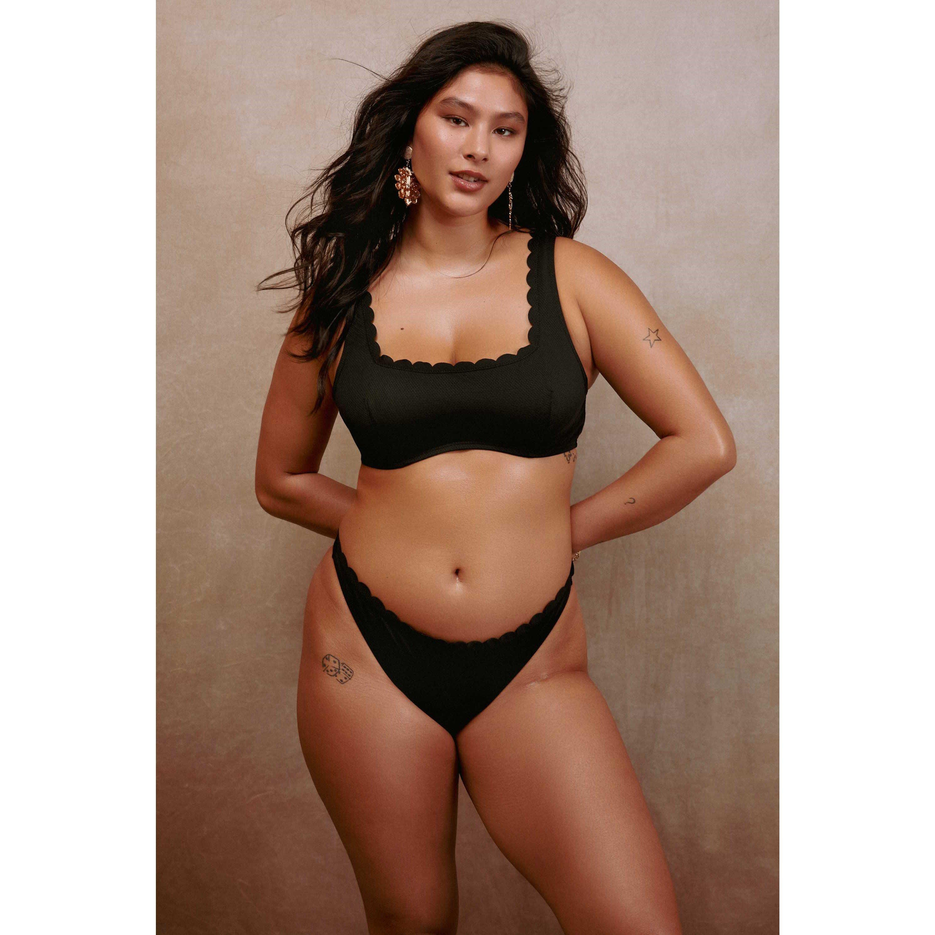 Multi - Peek and Beau - Fb Excl  Scallop Crop Bikini Top - 5