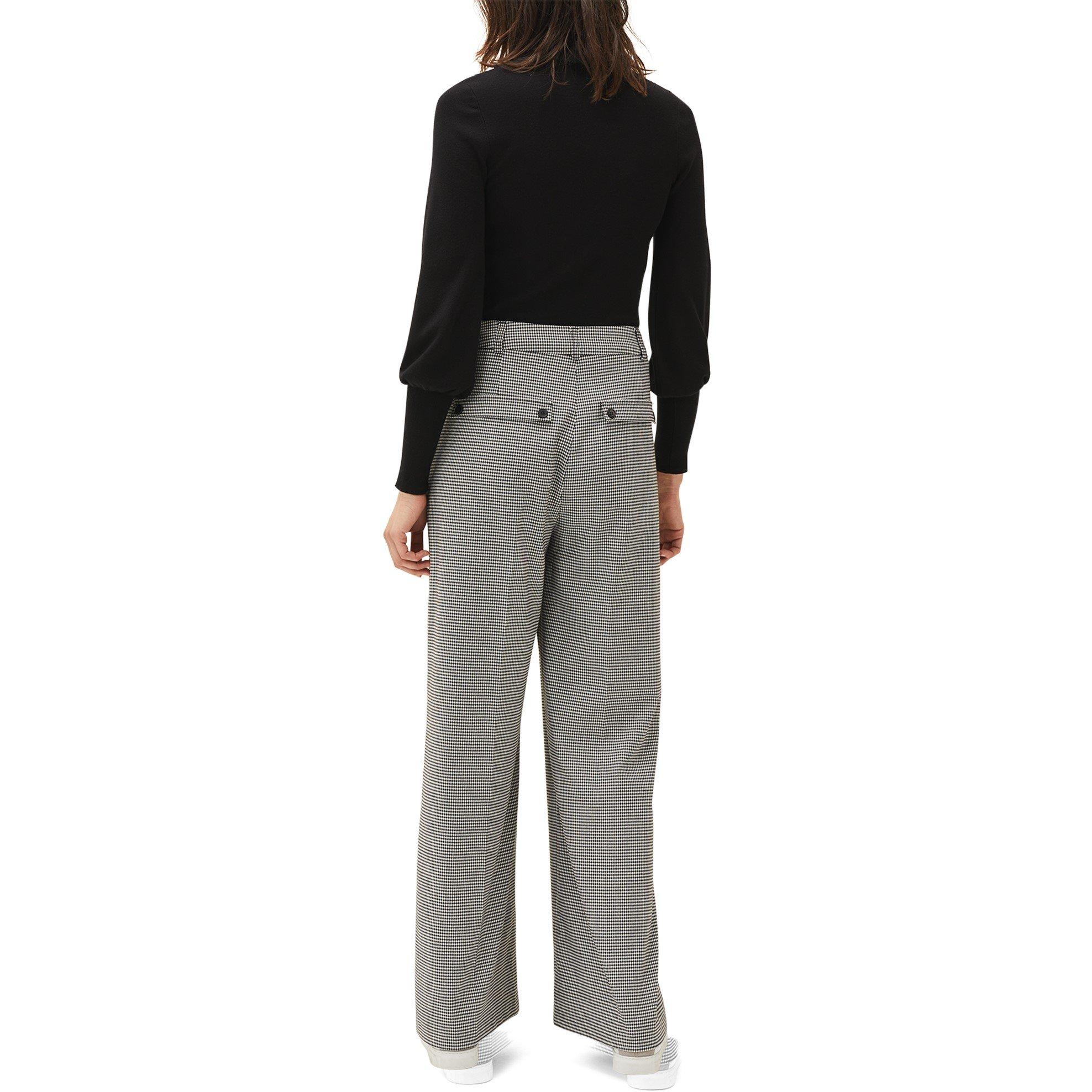 Black/White - Phase Eight - Karrie Dogtooth Wide Leg Trouser - 3