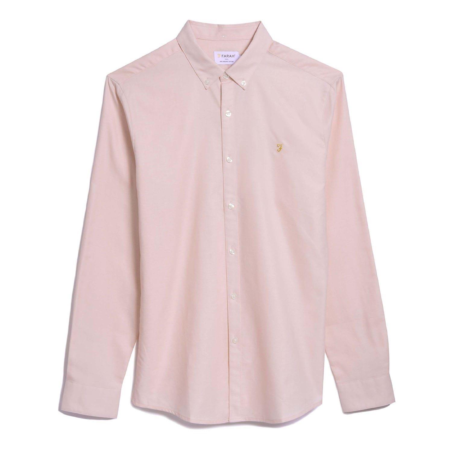 Pink - Farah - Brewer Slim-Fit Shirt