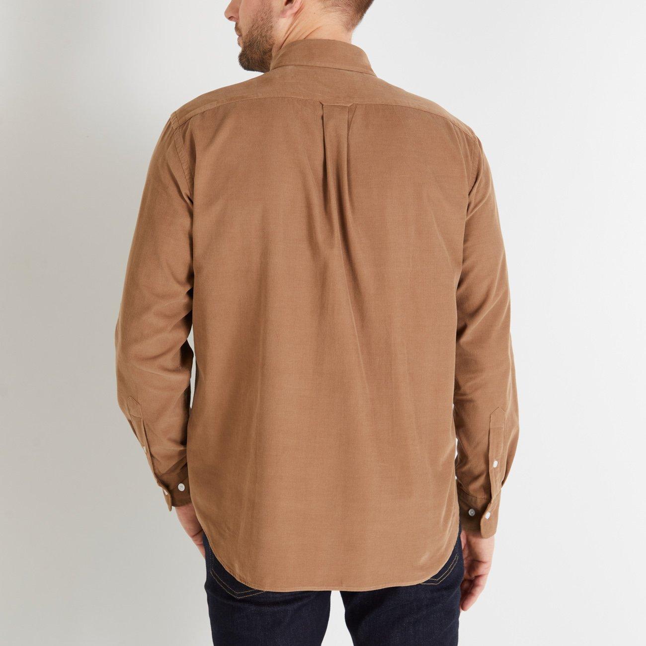 Bef4 - Eden Park - Plain beige velvet shirt - 3