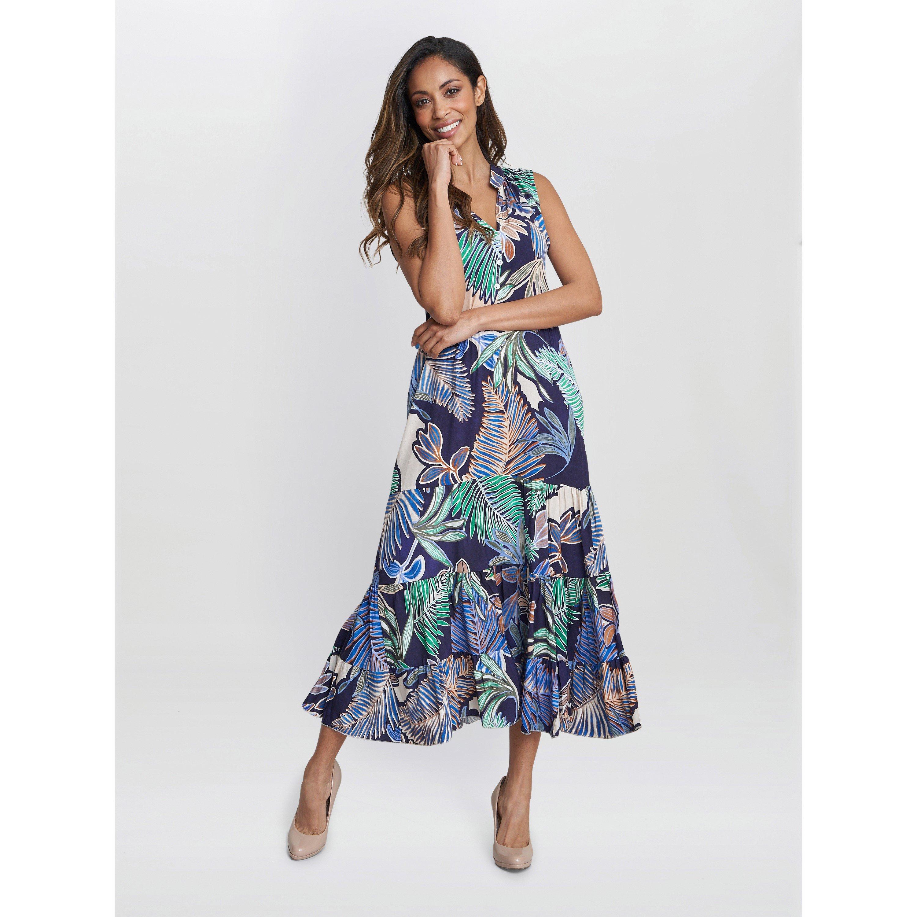Gina Bacconi Women's Lolita Sleeveless Summer Dress - Navy /  - S