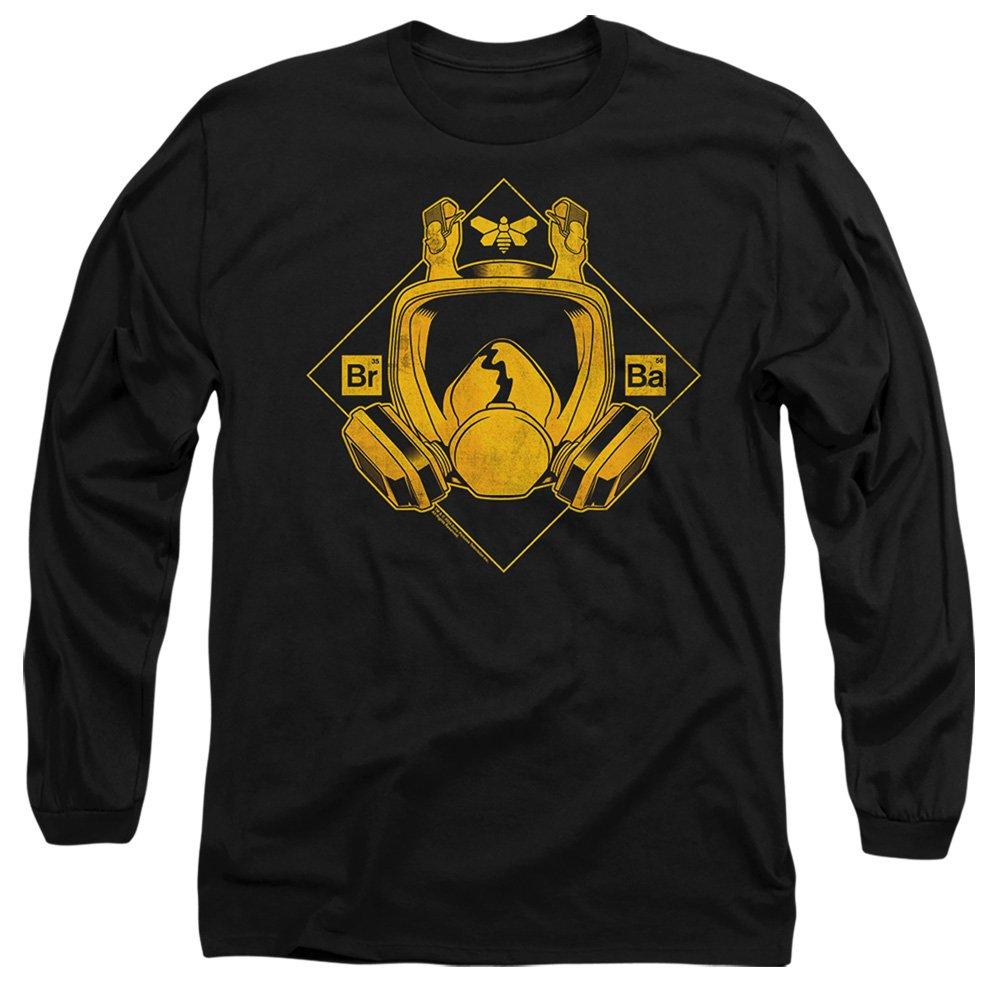 Black - Breaking Bad - Breaking Bad Mask Logo Long Sleeve T-Shirt Black - 1